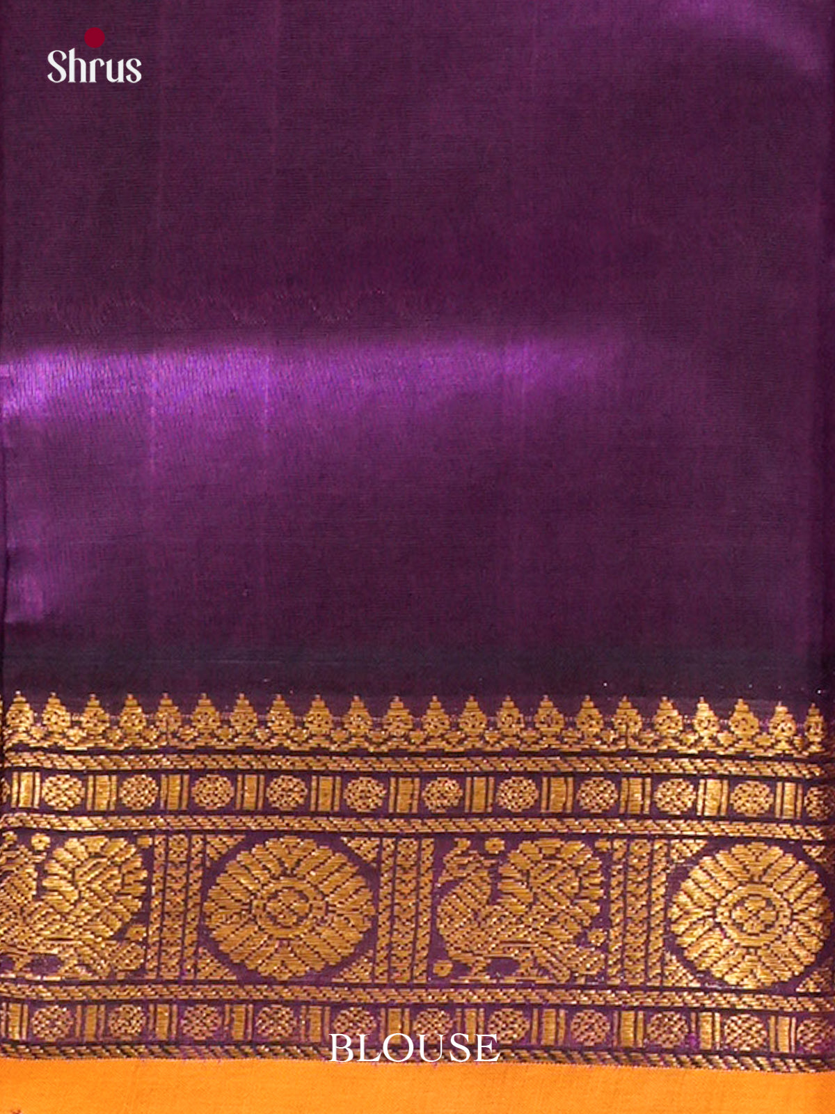 Magenta Silk Cotton Saree with Checks and Peacock Buttas
