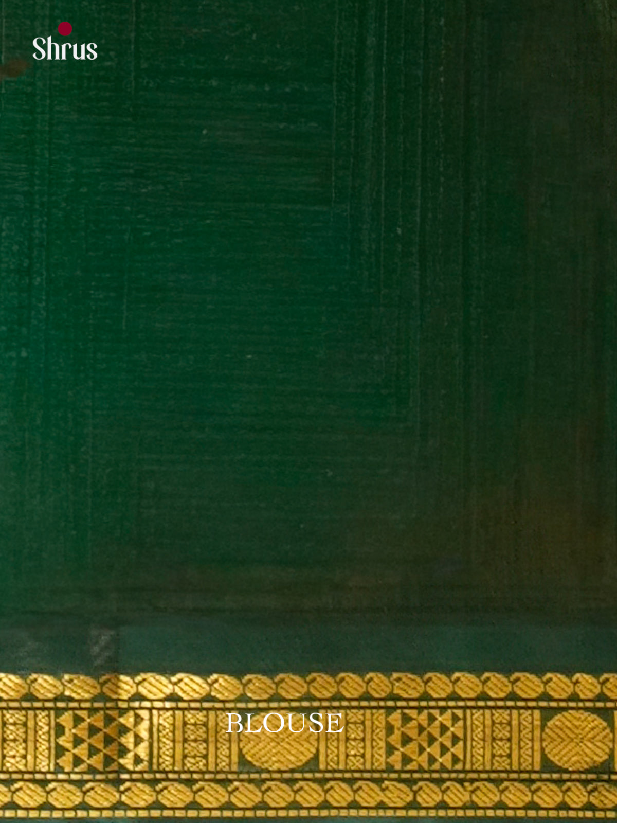 Green Silk Cotton Saree with Stripes | Dark Green Contrast Border