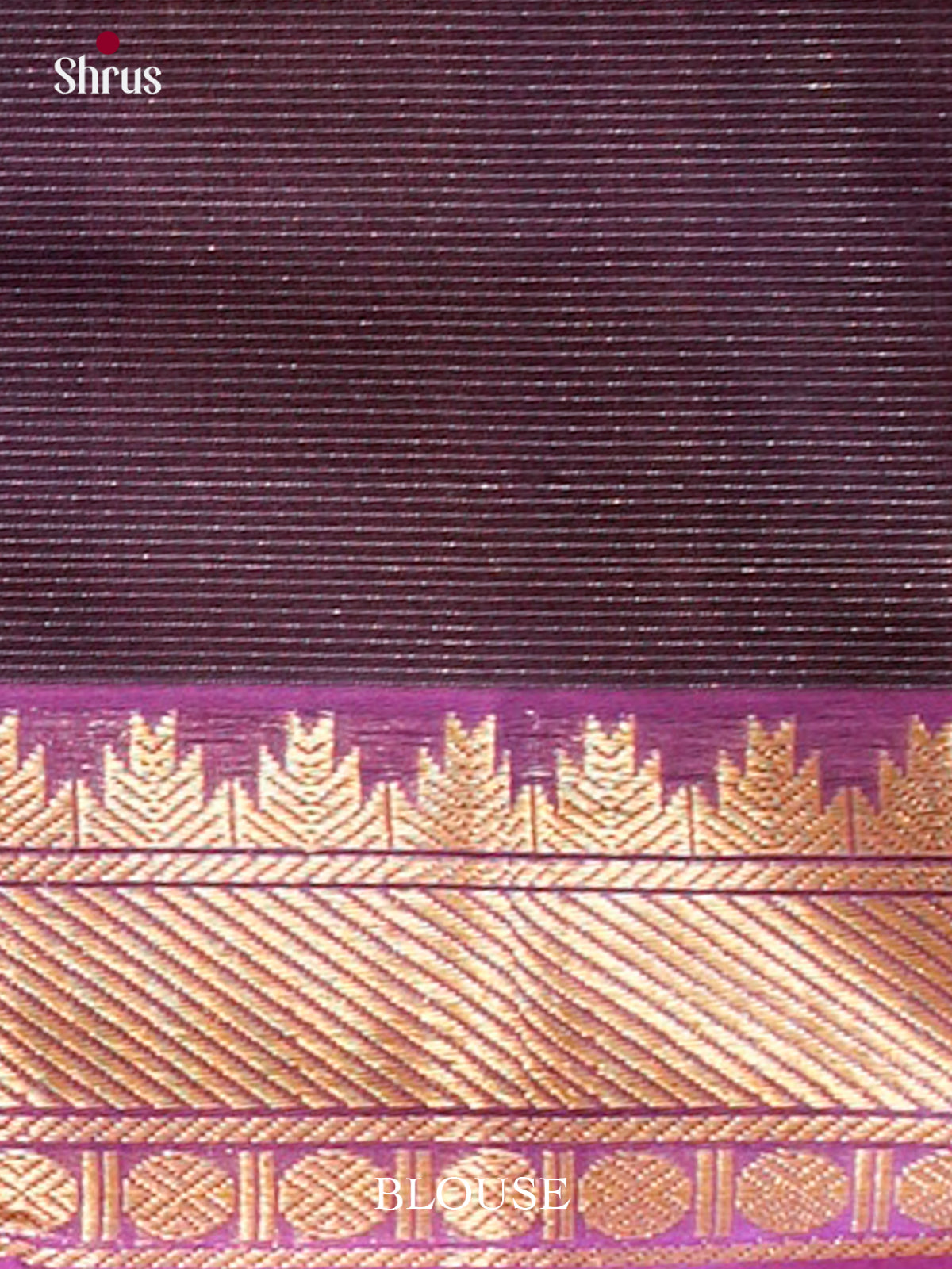 Dark Green Silk Cotton Saree with Lines and Vaira Oosi | Violet Contrast Border