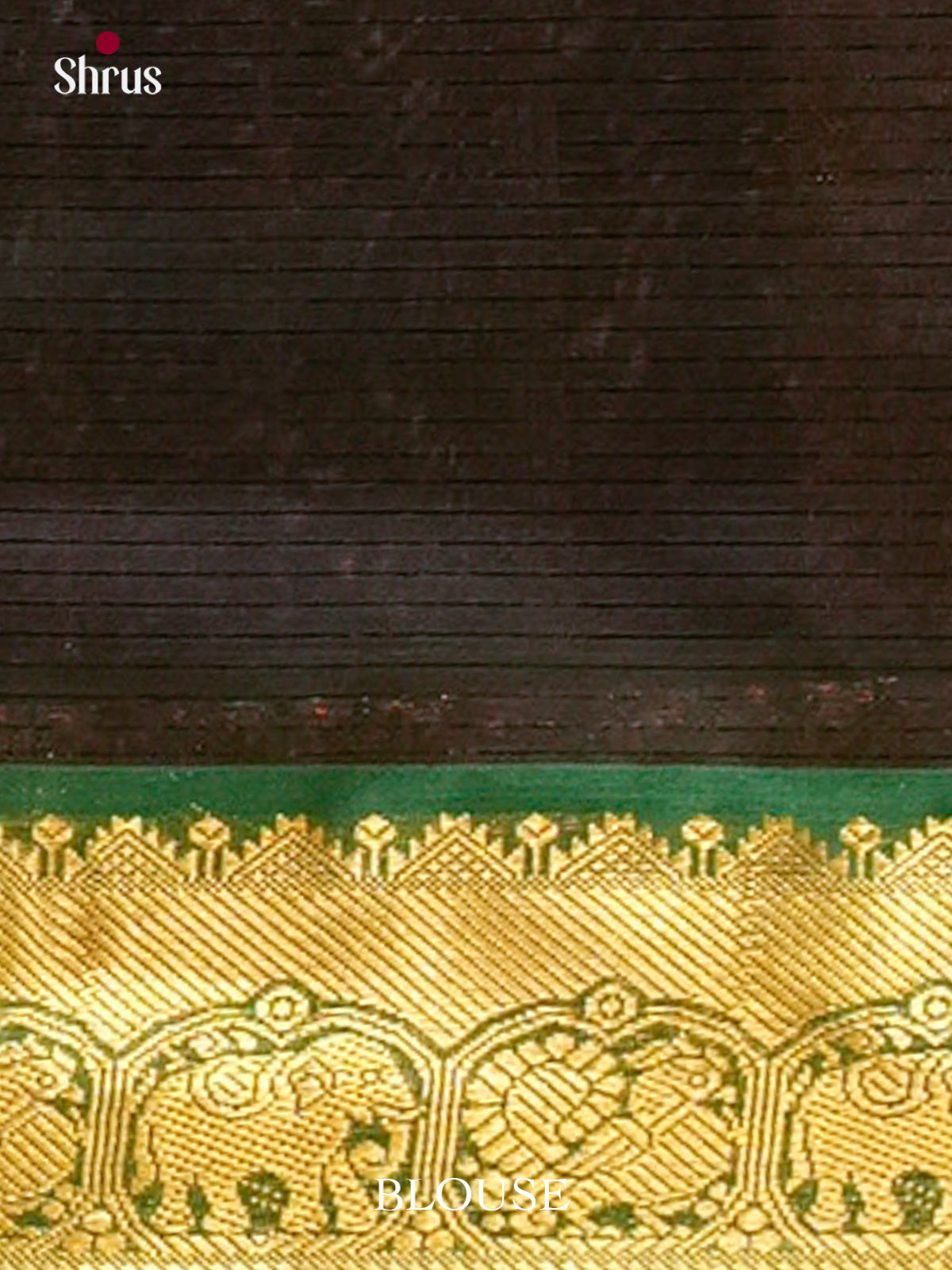 Grey Silk Cotton Saree with Lines and Vaira Oosi | Bottle Green Contrast Border