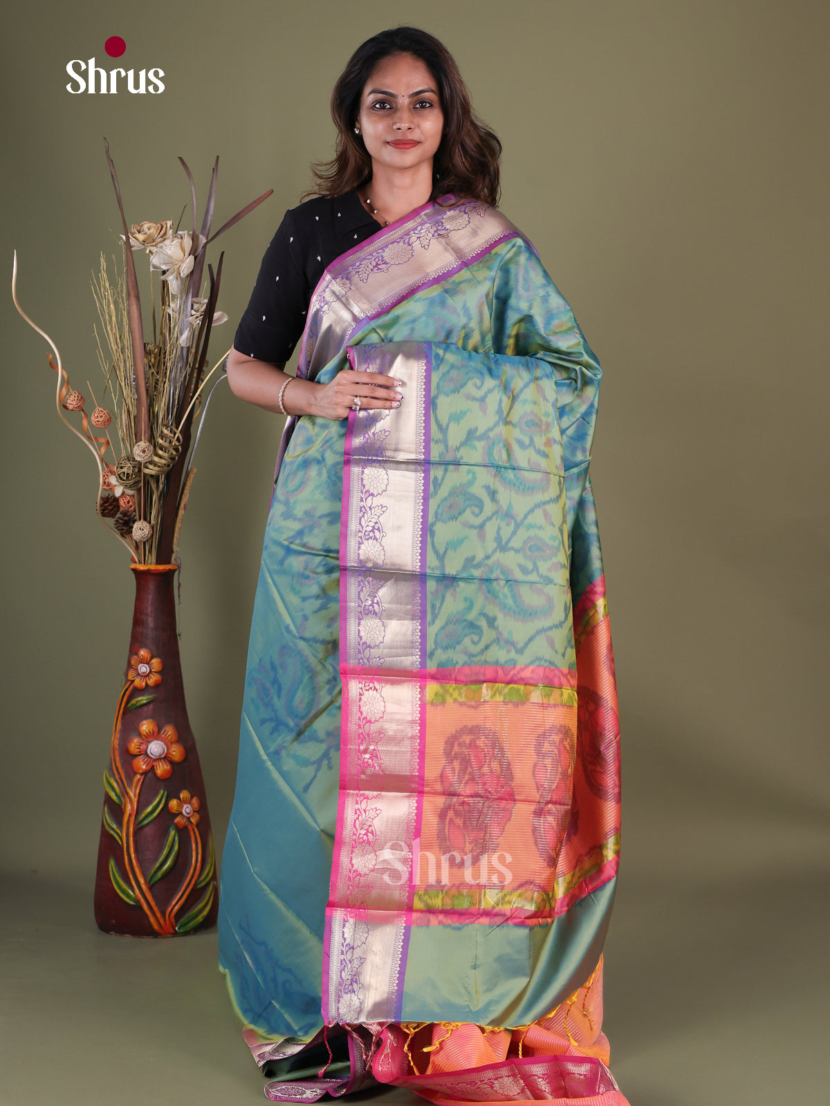 Semi Pochampally Saree - EFS30211