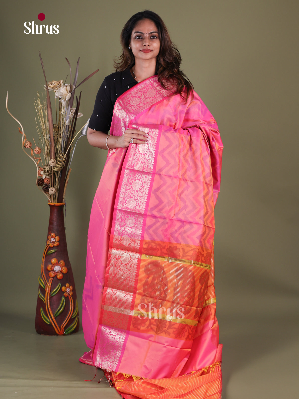 Semi Pochampally Saree - EFS30221