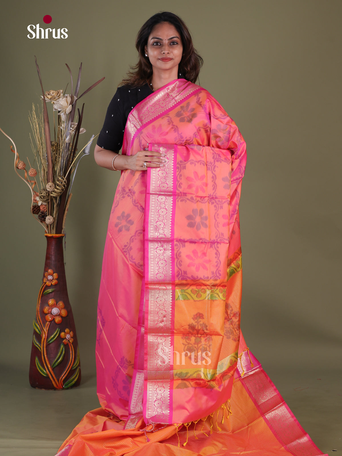 Semi Pochampally Saree - EFS30244