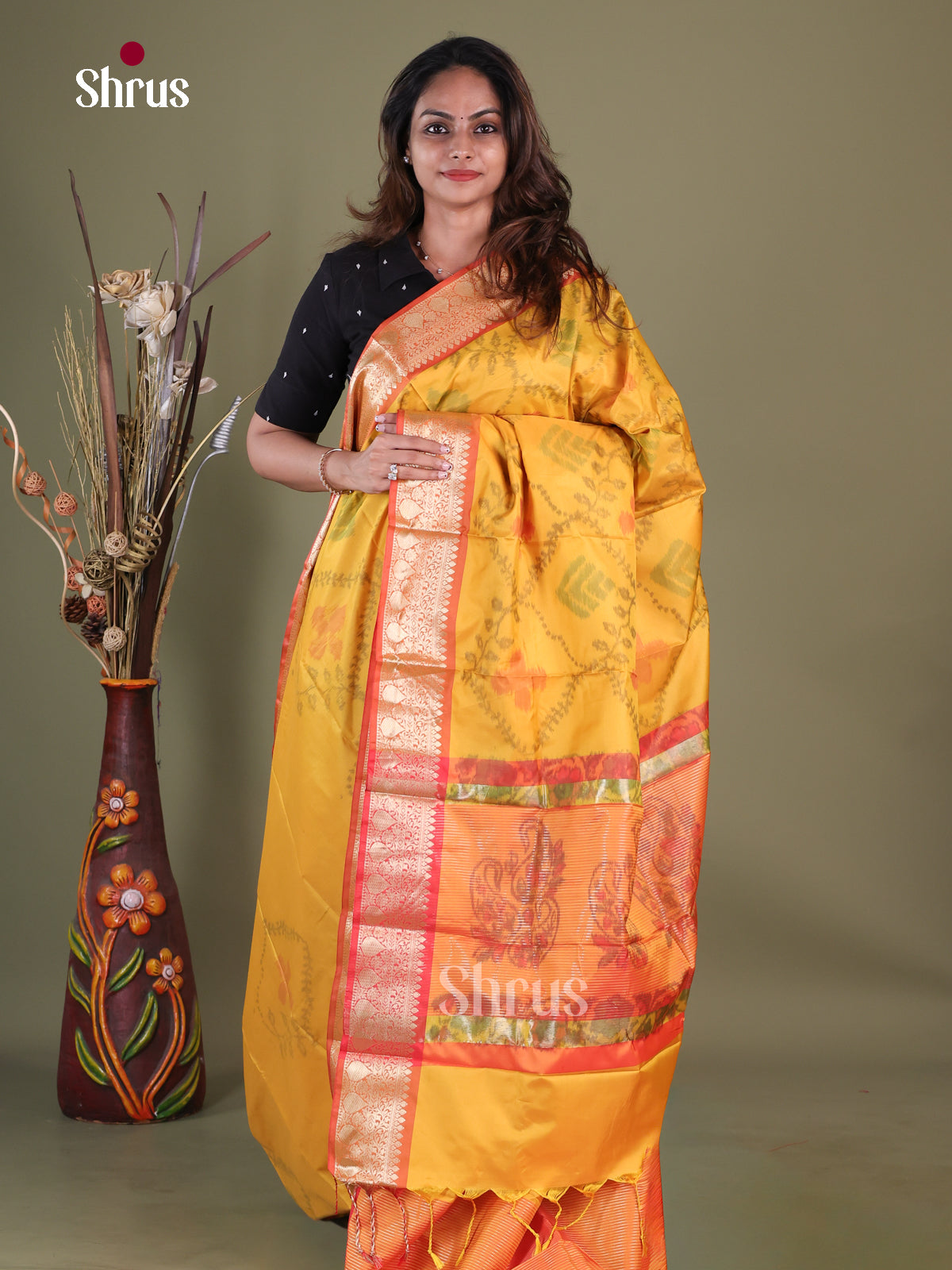 Semi Pochampally Saree - EFS30246