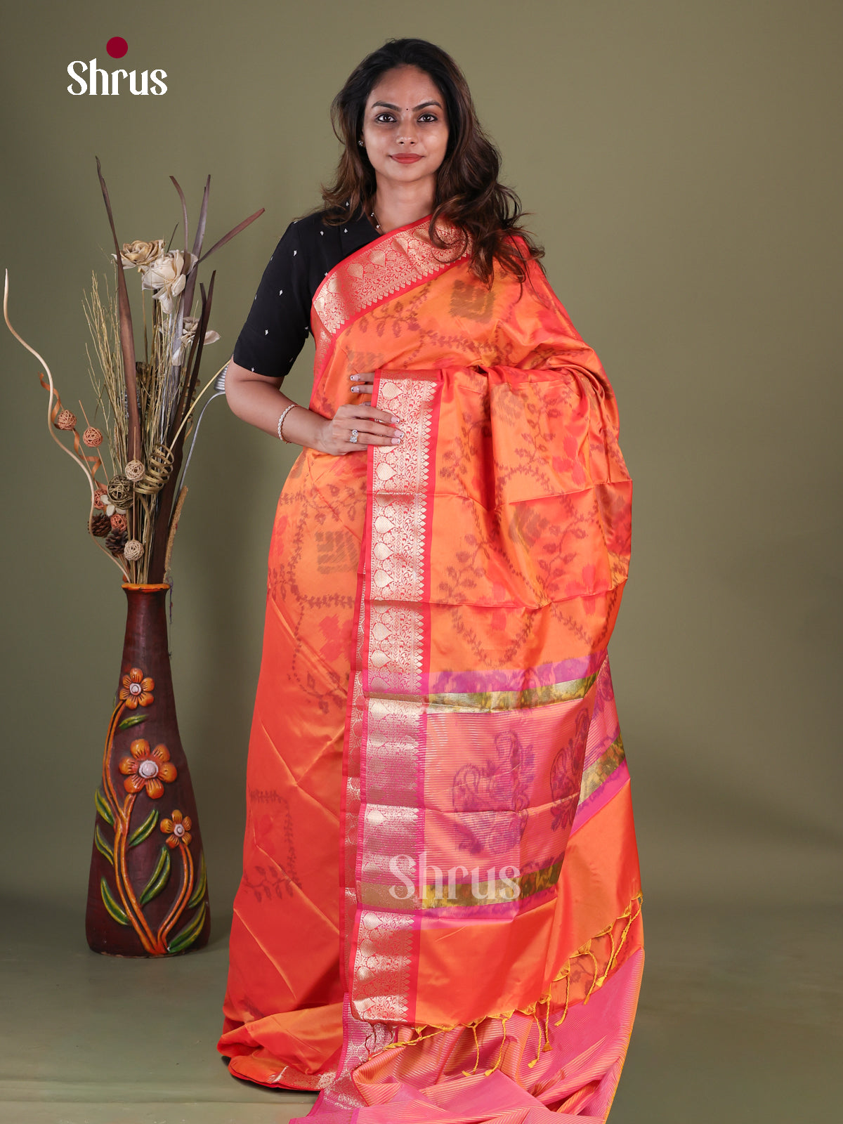 Semi Pochampally Saree - EFS30248