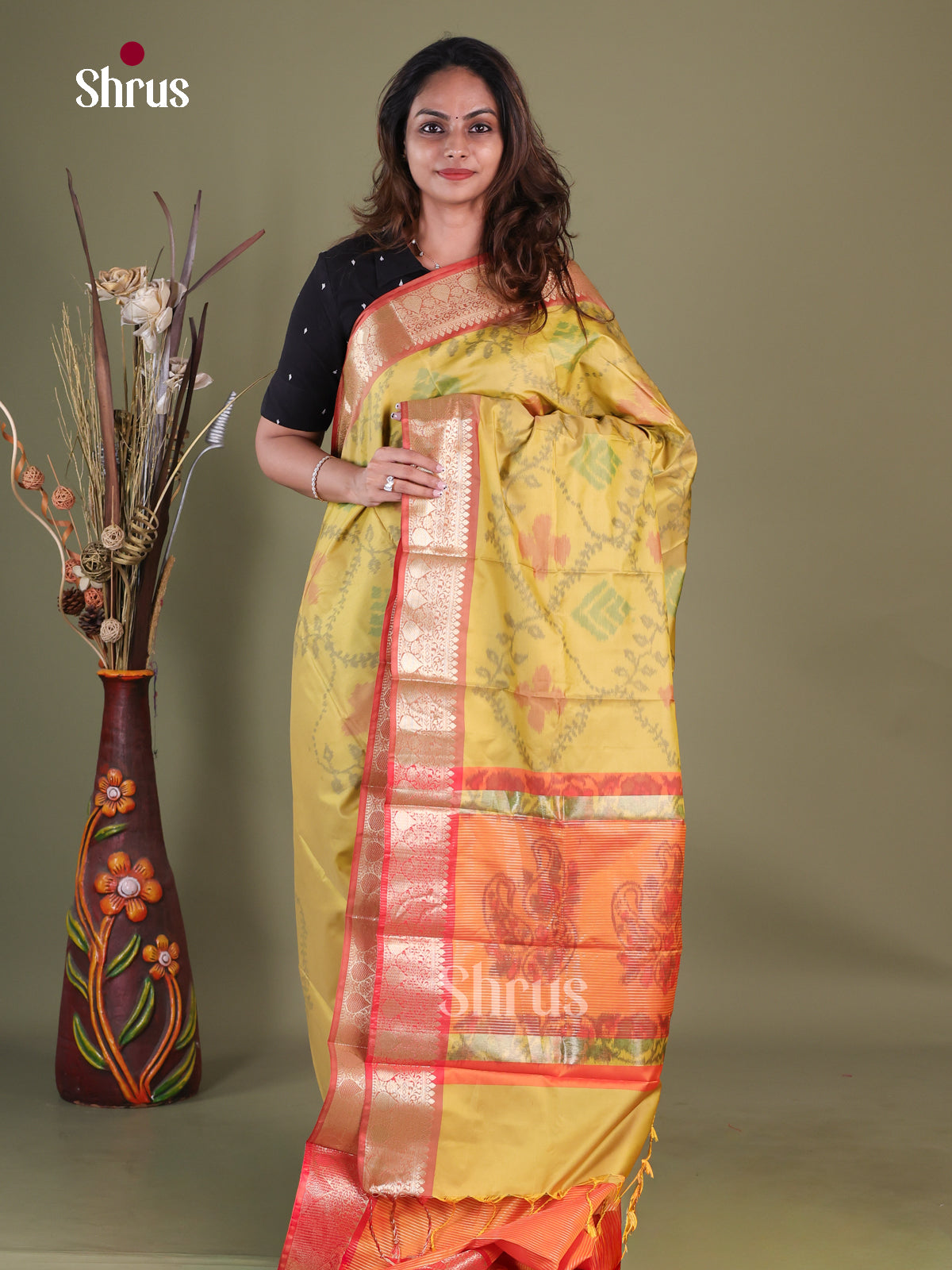 Semi Pochampally Saree - EFS30251
