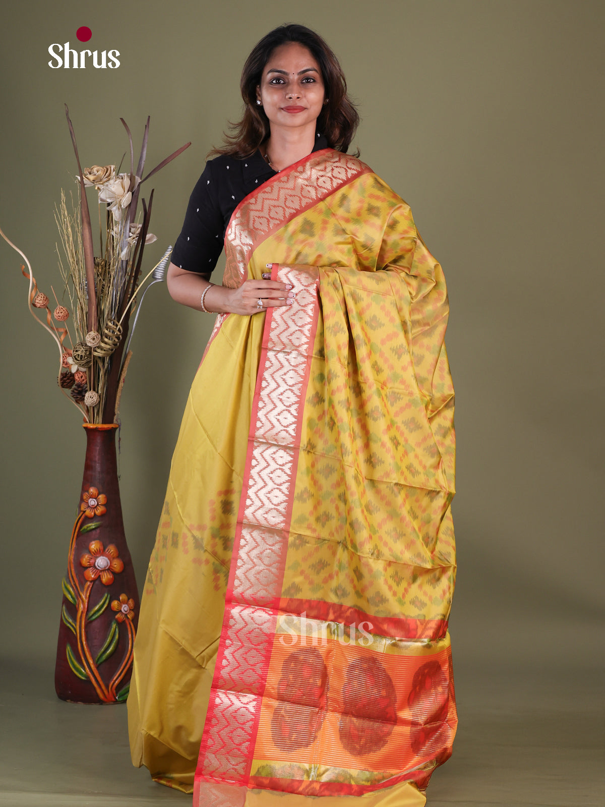 Semi Pochampally Saree - EFS30256