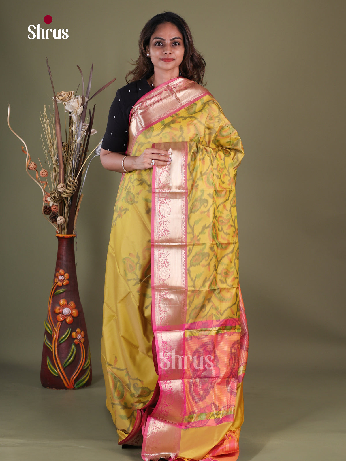 Semi Pochampally Saree - EFS30279