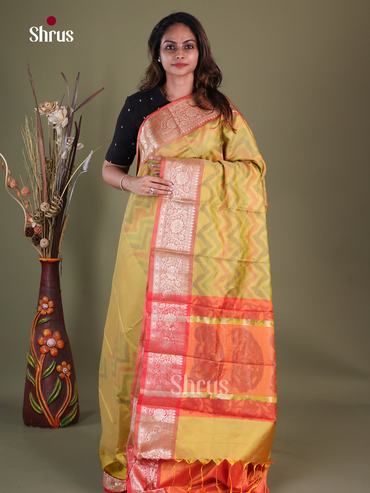 Semi Pochampally Saree - EFS30281