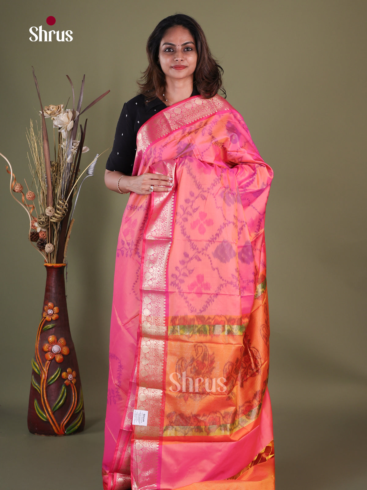 Semi Pochampally Saree - EFS30282