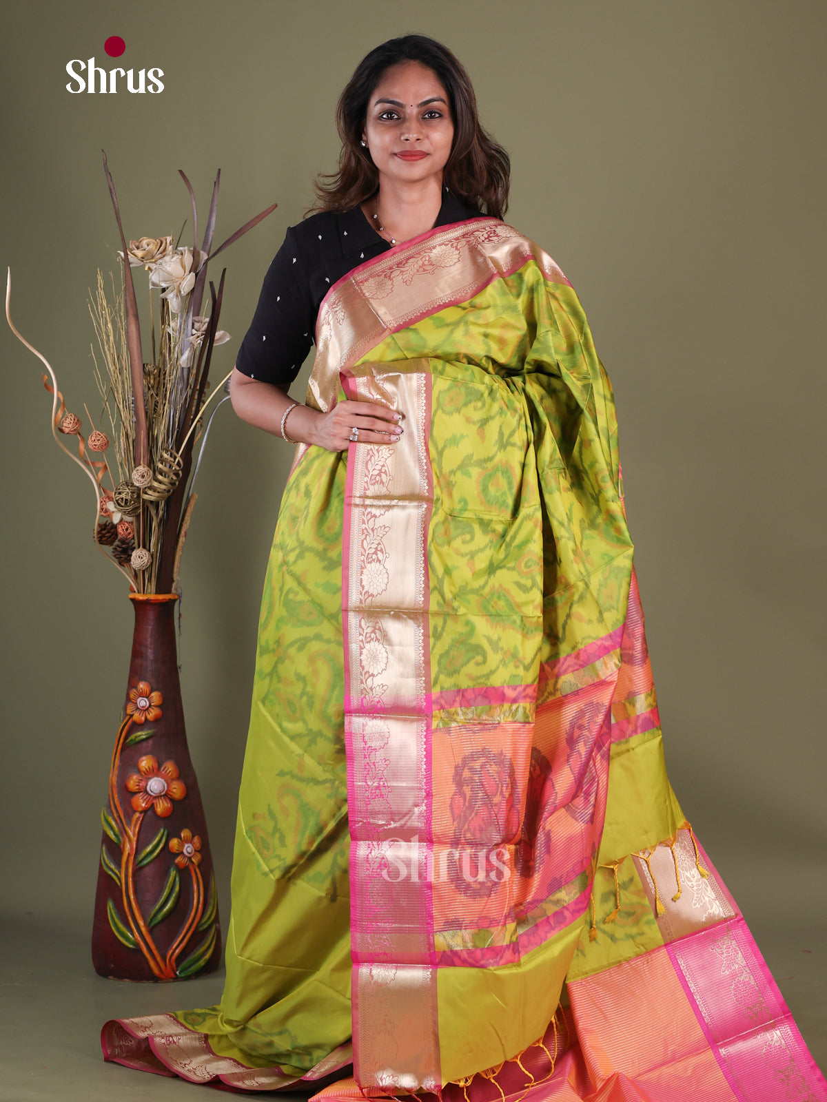 Semi Pochampally Saree - EFS30286