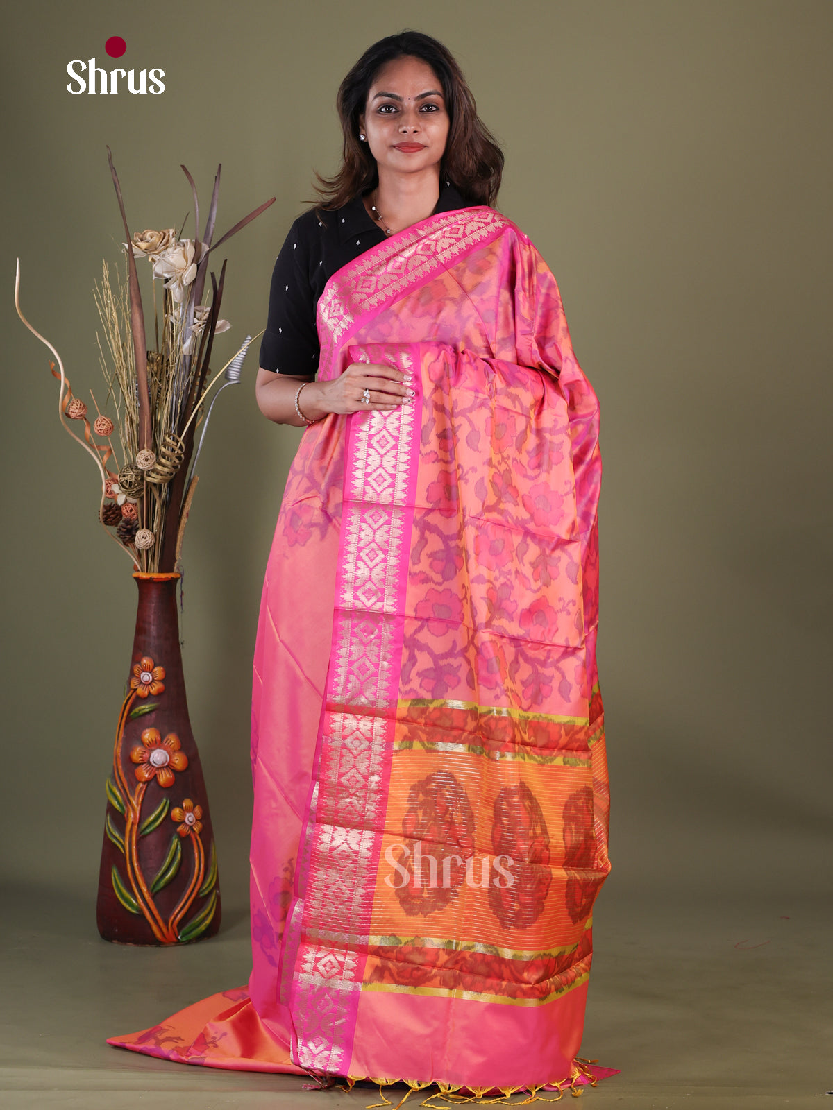Semi Pochampally Saree - EFS30289