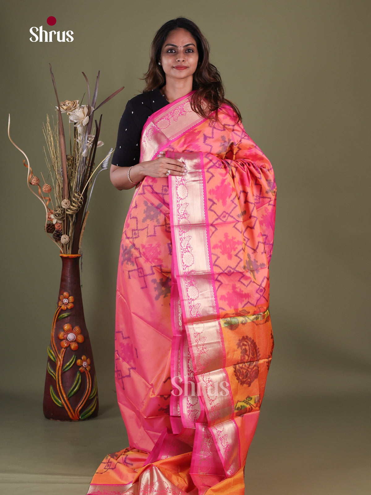 Semi Pochampally Saree - EFS30294