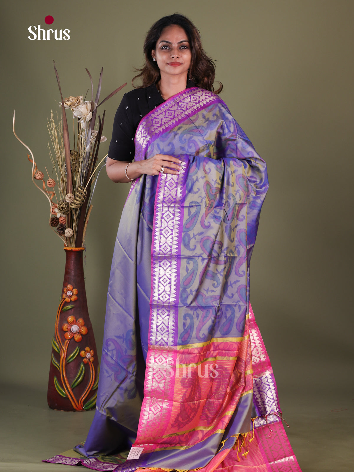 Semi Pochampally Saree - EFS30295