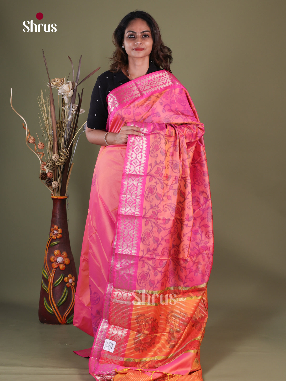 Semi Pochampally Saree - EFS30298