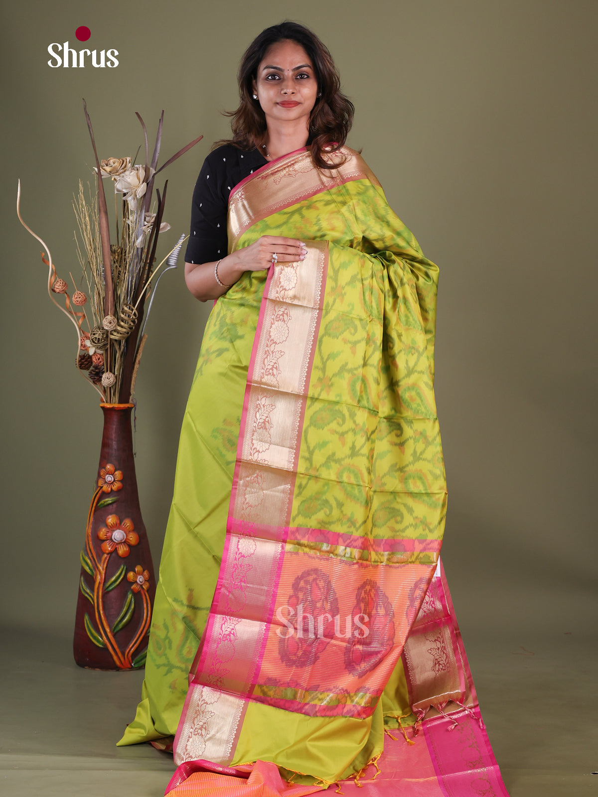 Semi Pochampally Saree - EFS30300