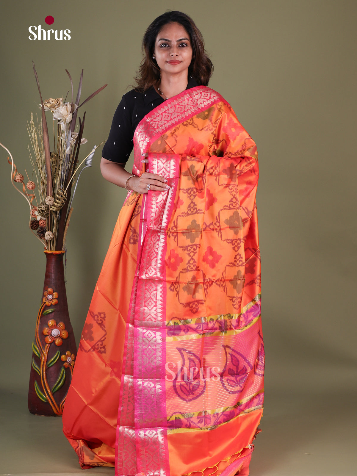 Semi Pochampally Saree - EFS30310