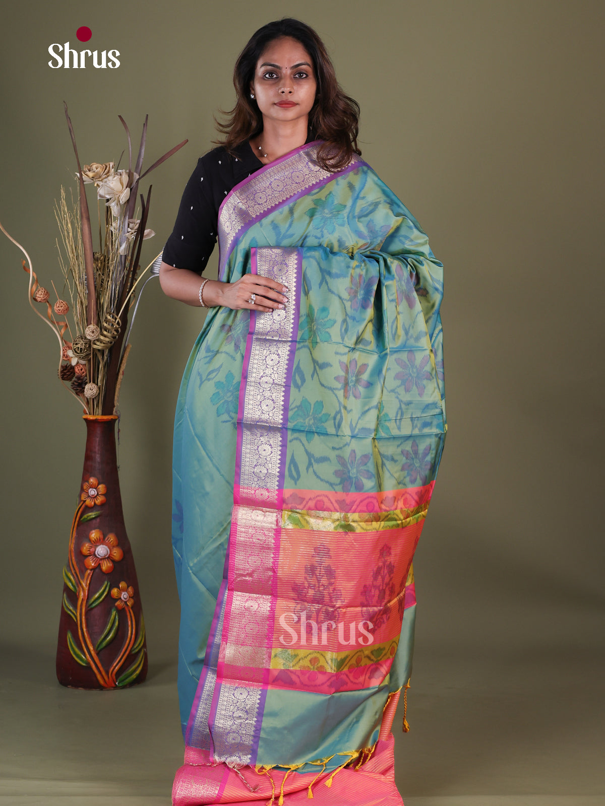 Semi Pochampally Saree - EFS30311