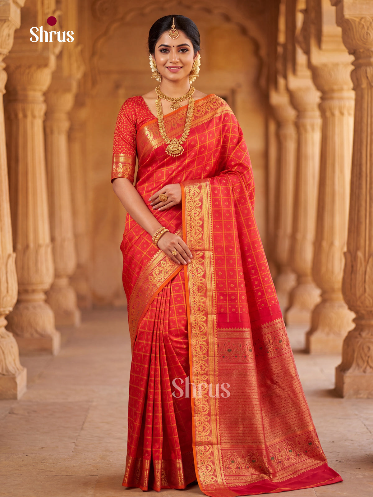 Kanchipuram silk Saree - EFS30325