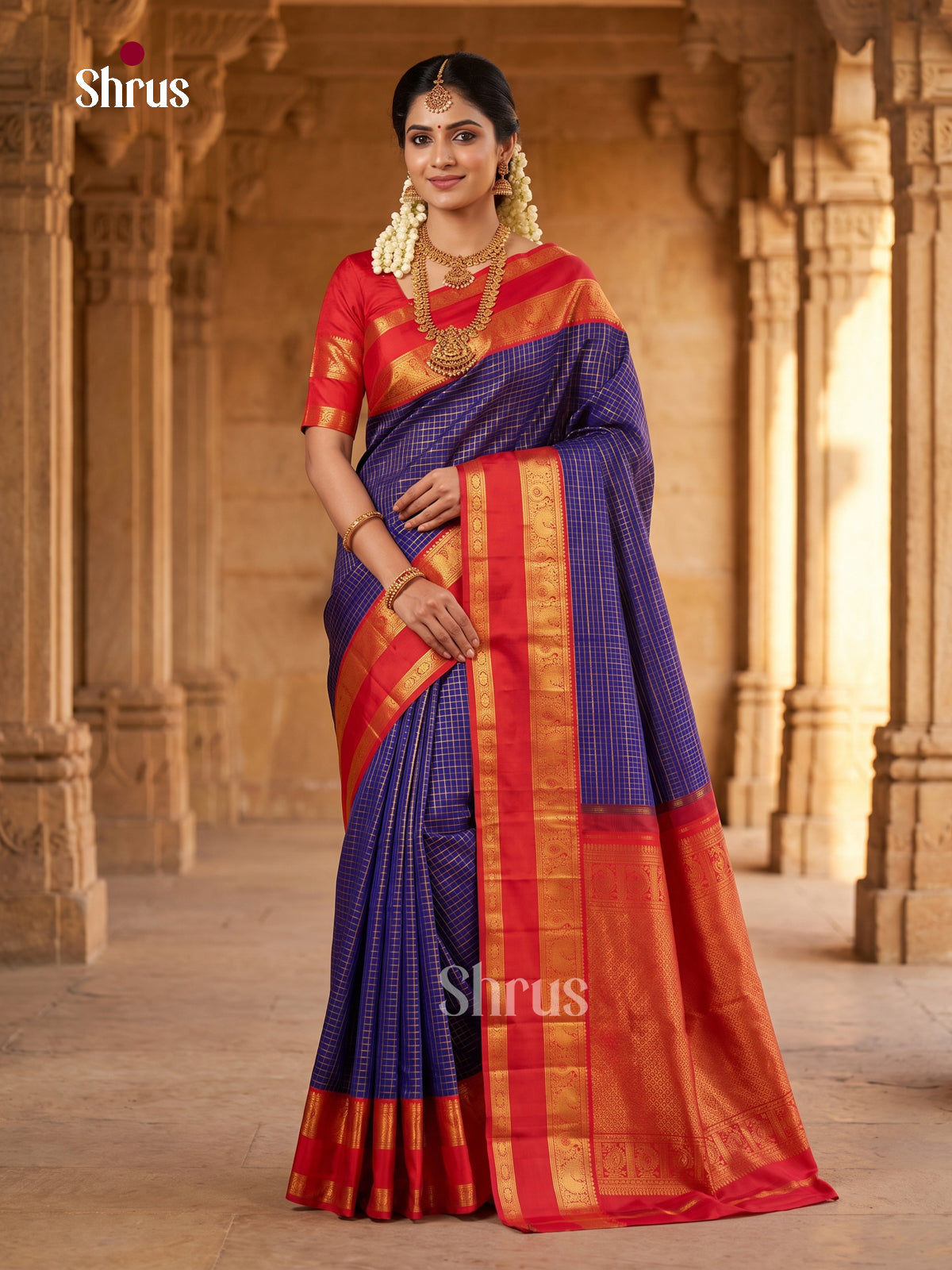 Kanchipuram silk Saree - EFS30344