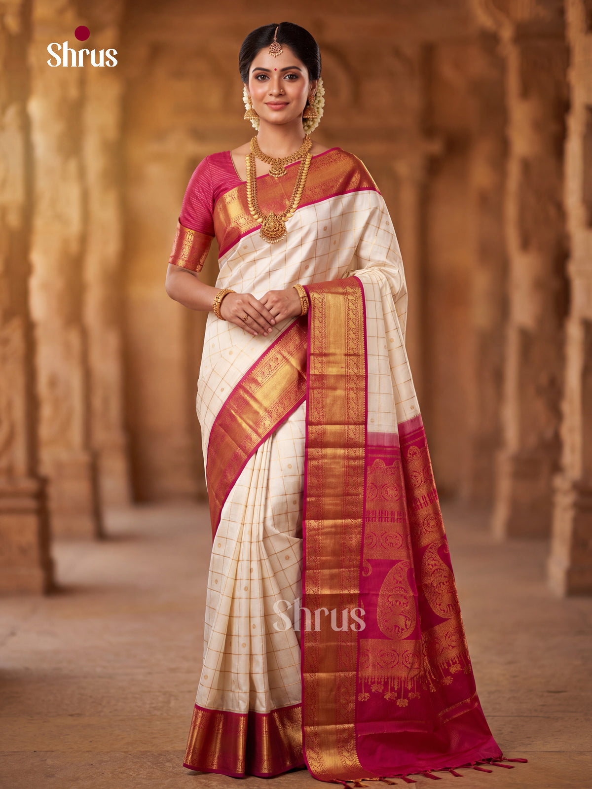 Kanchipuram silk Saree - EFS30356