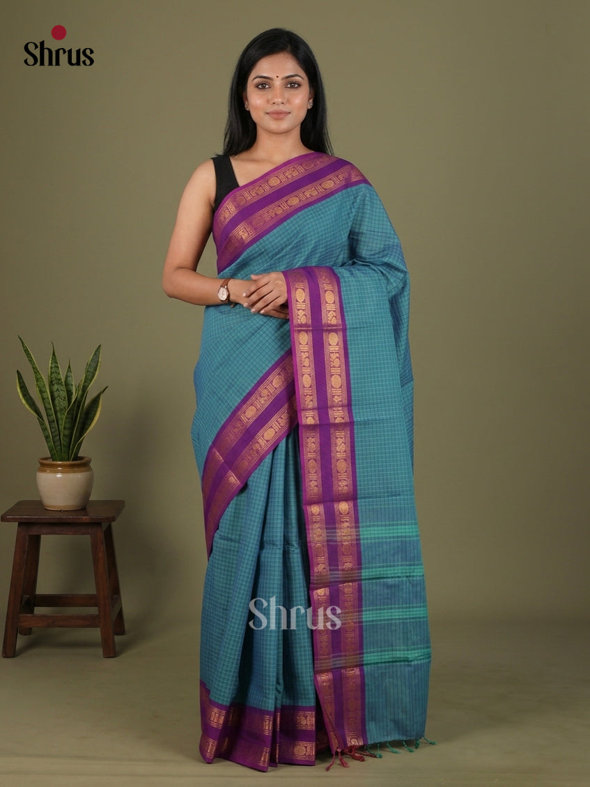 Chettinad Cotton Saree - EGS01014 - Shop on Shrus.com