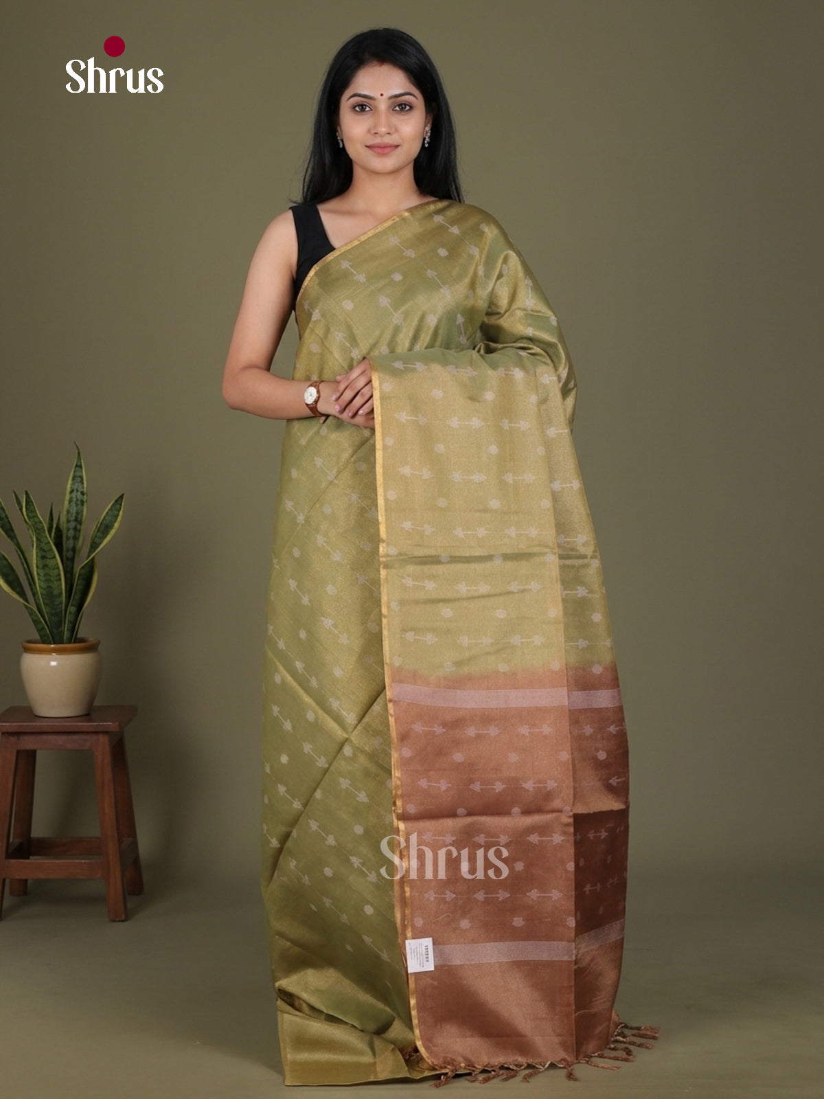 Semi Tissue Saree - EGS01111 - Shop on Shrus.com