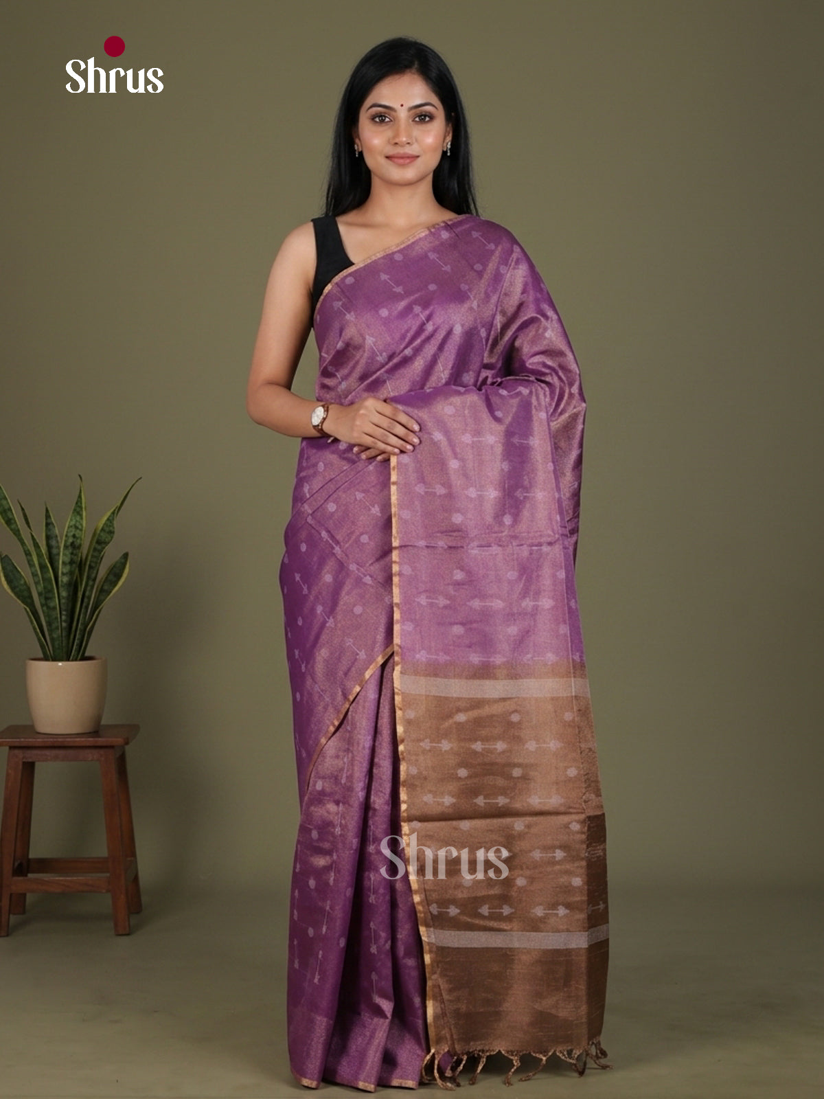 Semi Tissue Saree - EGS01115 - Shop on Shrus.com