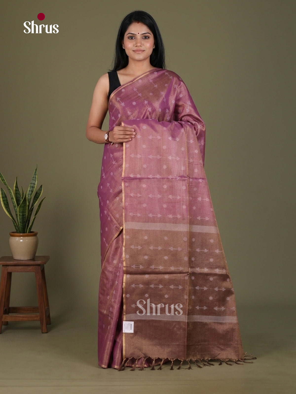 Semi Tissue Saree - EGS01128 - Shop on Shrus.com