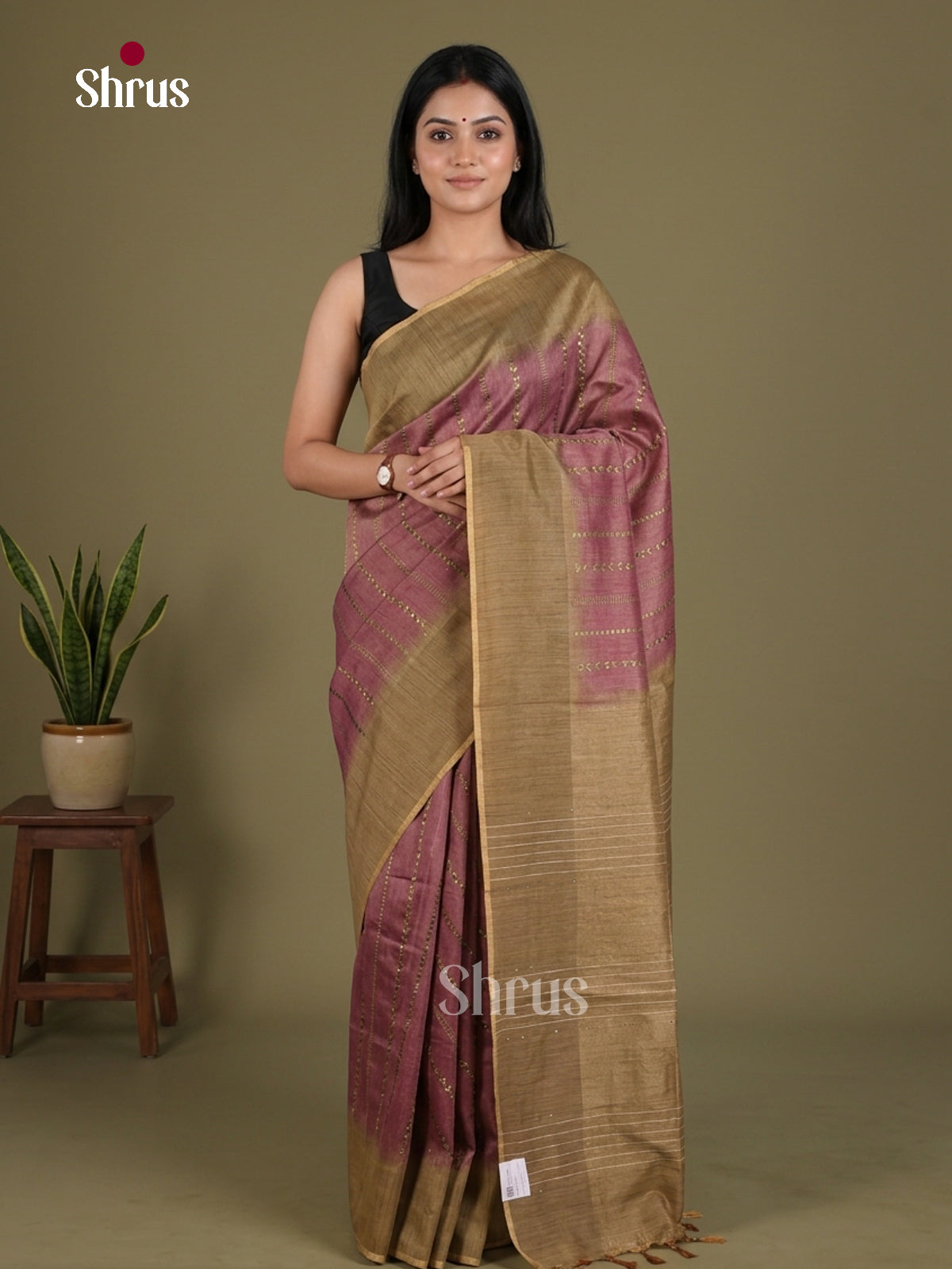 Tissue Embroidery Saree - EGS01147 - Shop on Shrus.com