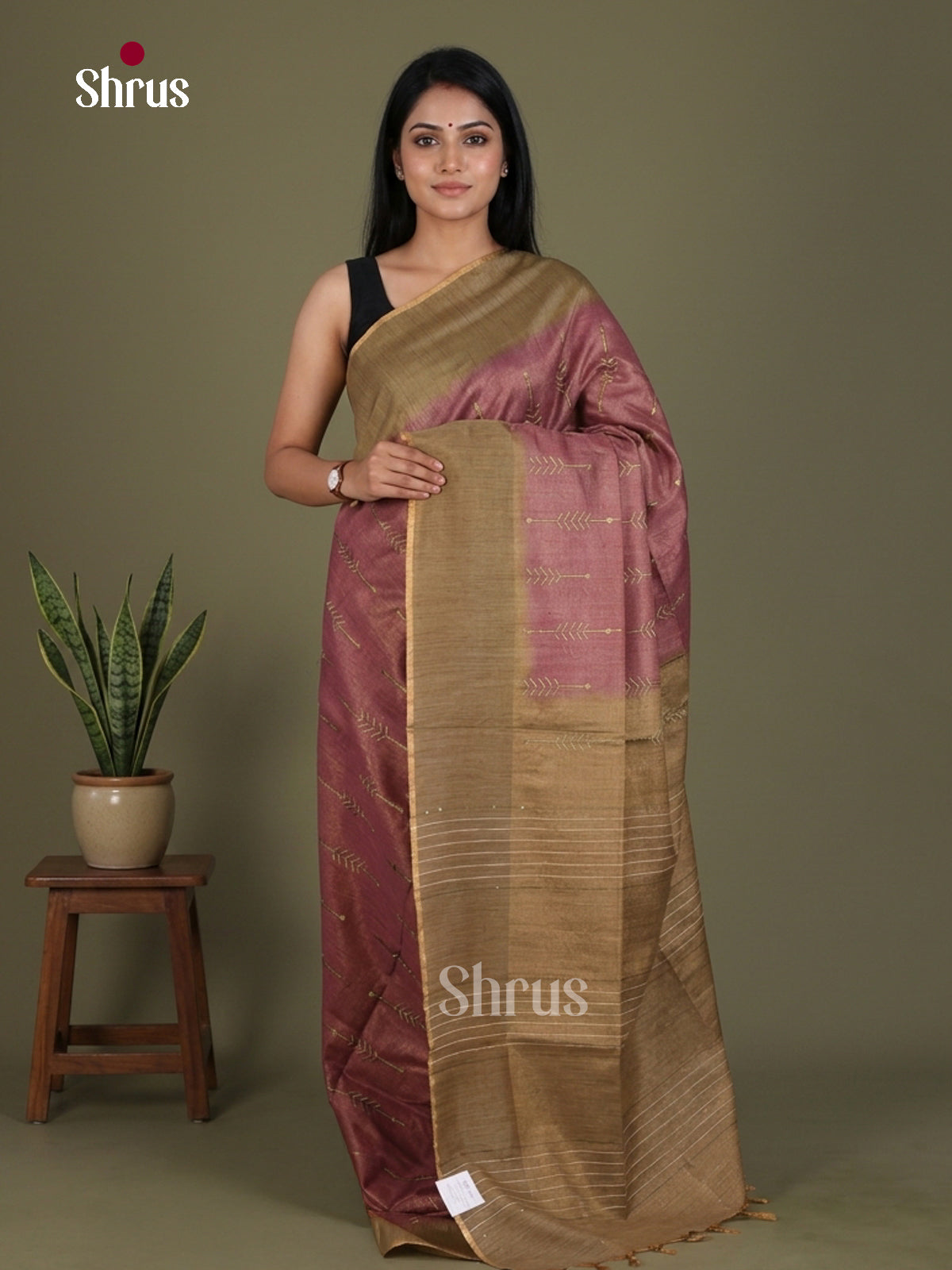 Tissue Embroidery Saree - EGS01171 - Shop on Shrus.com