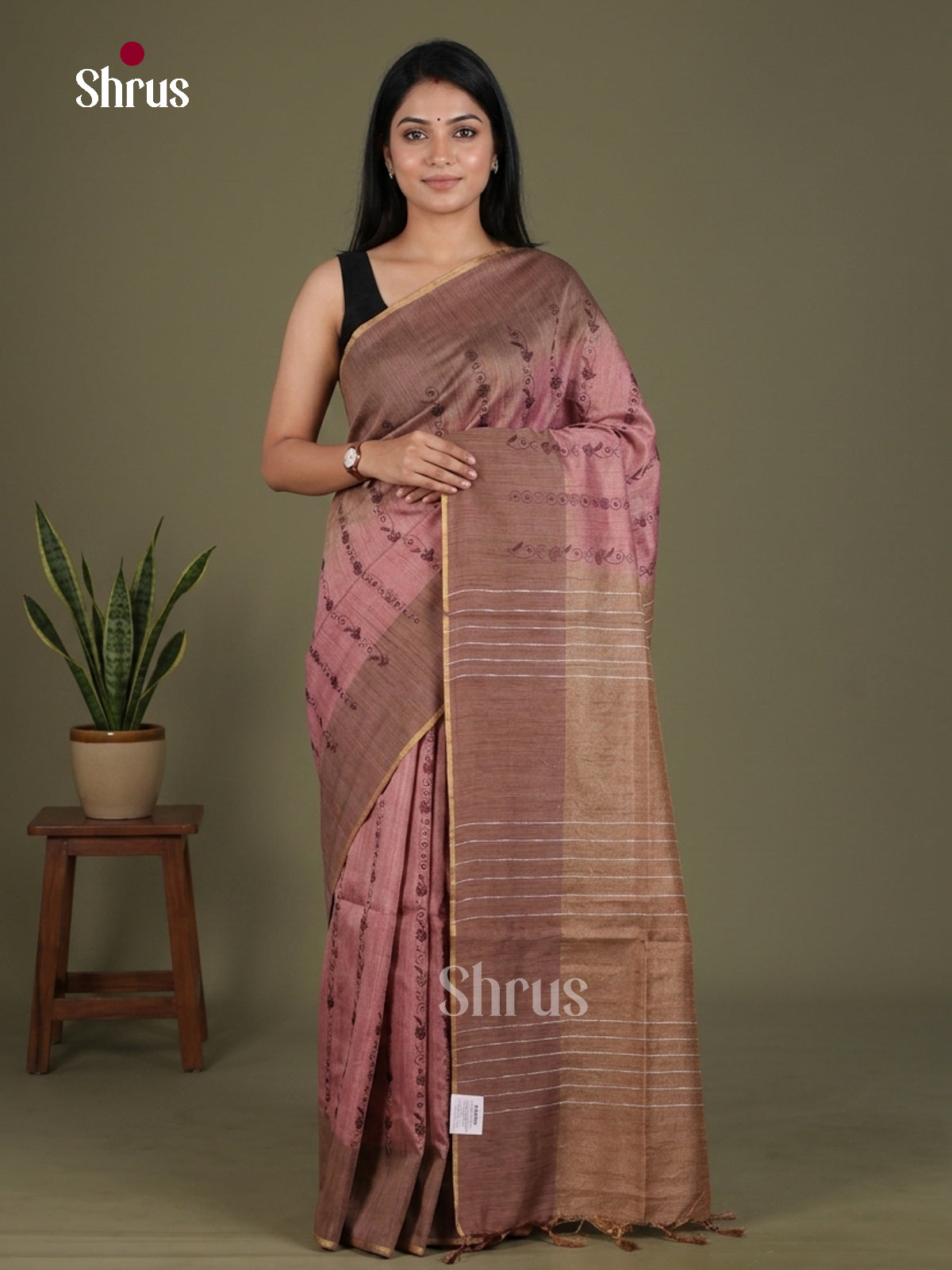 Tissue Embroidery Saree - EGS01183 - Shop on Shrus.com