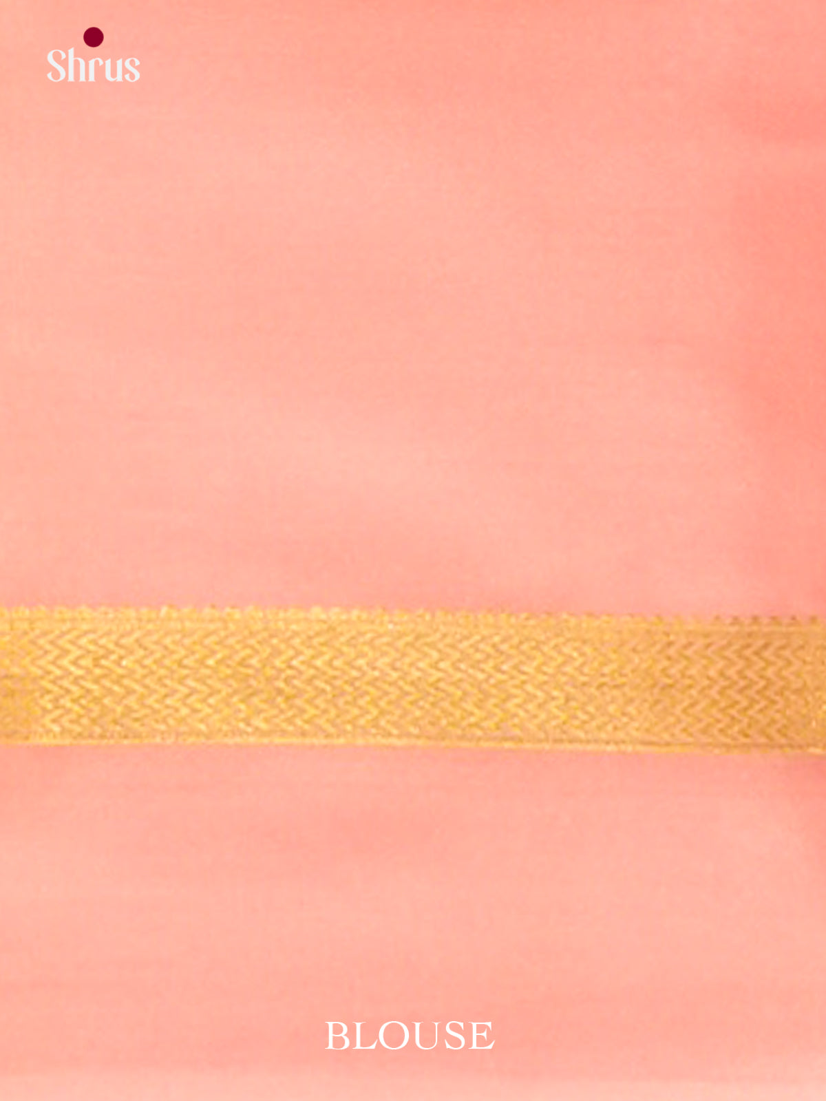Sky Blue Mysore Silk Saree with Floral Buttas | Salmon Pink Contrast Border - Shop on Shrus.com