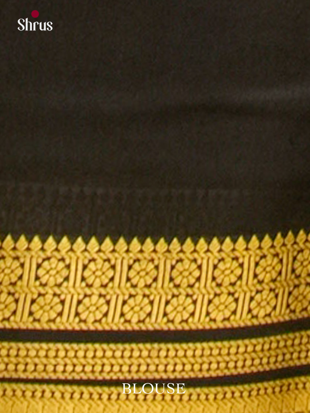 Purple Mysore Silk Saree with Floral Buttas | Black Contrast Border — EGS02036 - Shop on Shrus.com