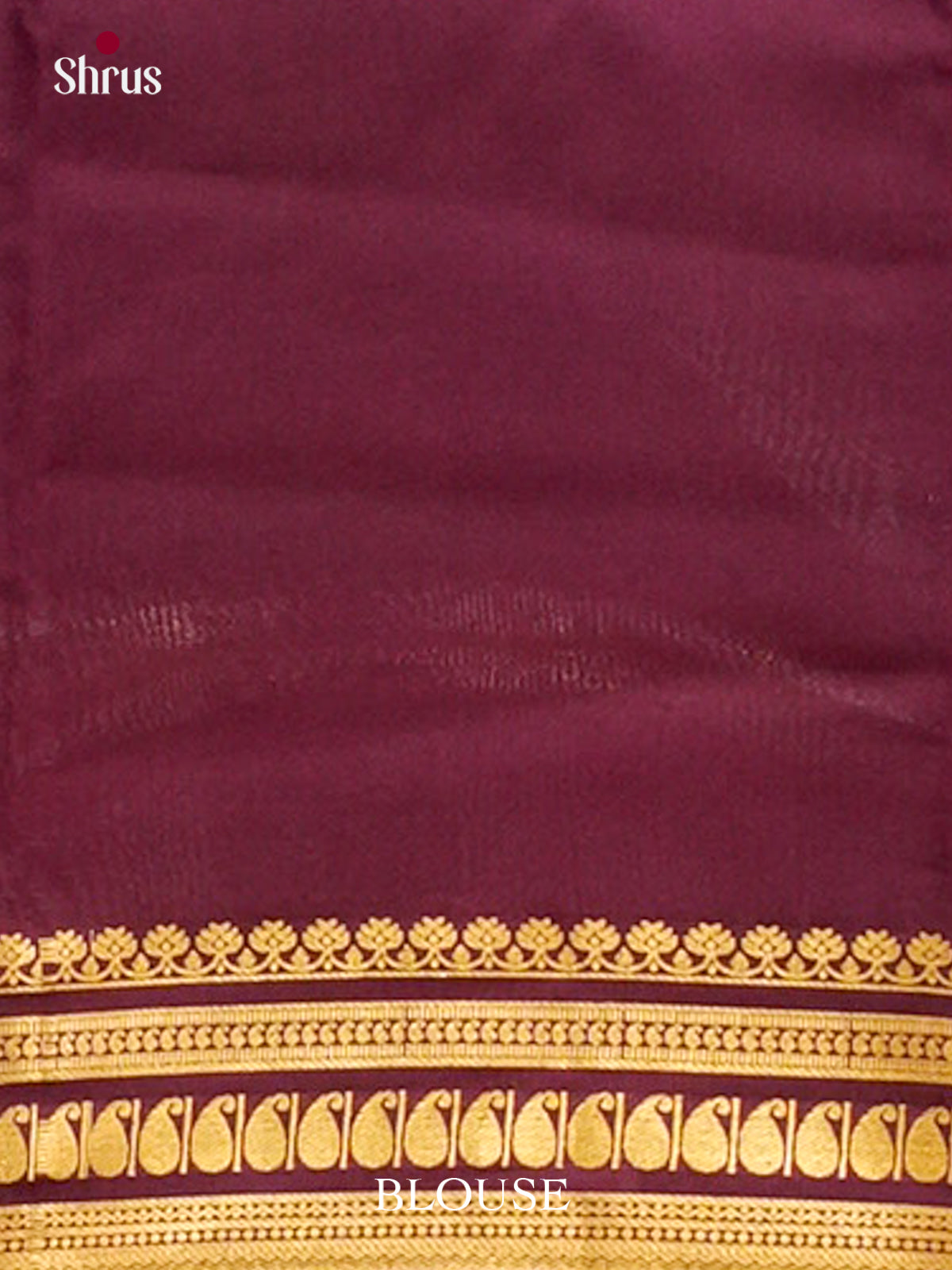 Purple Mysore Silk Saree with Floral Buttas | Magenta Contrast Border — EGS02046
