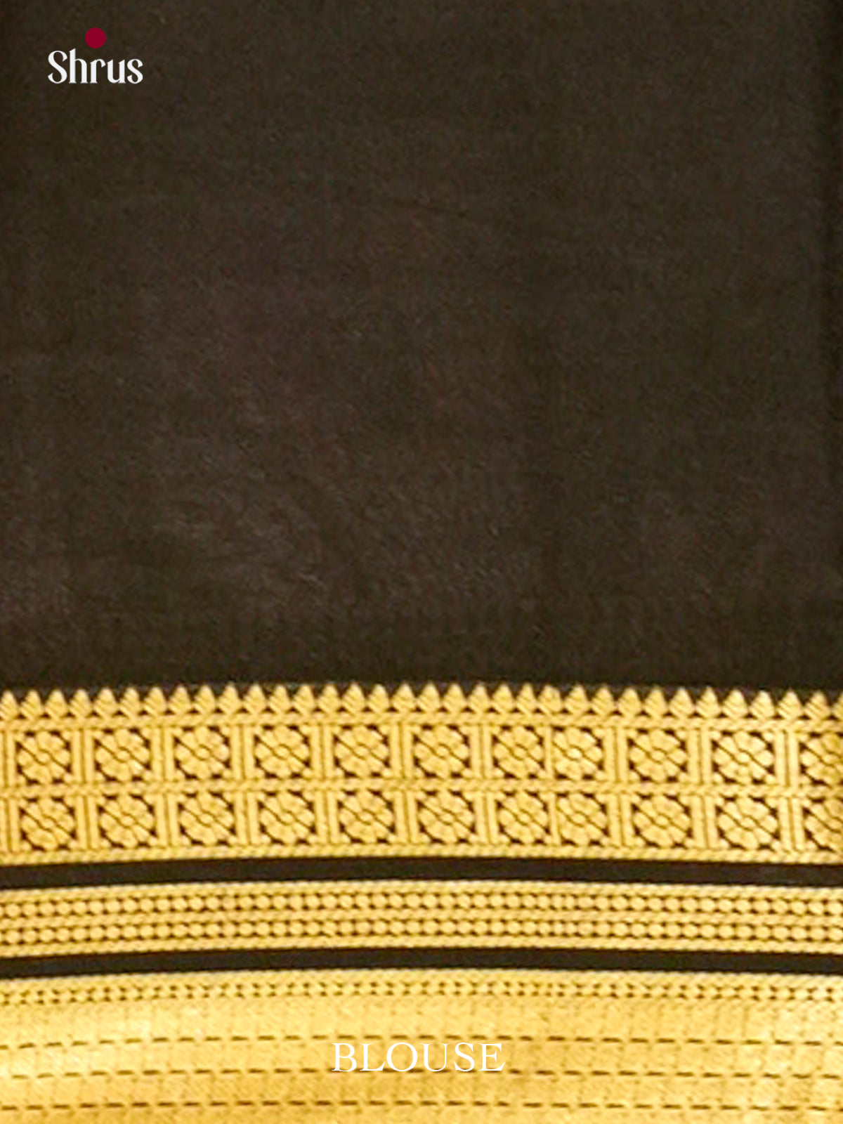 Mustard Mysore Silk Saree | Black Contrast Border - Shop on Shrus.com