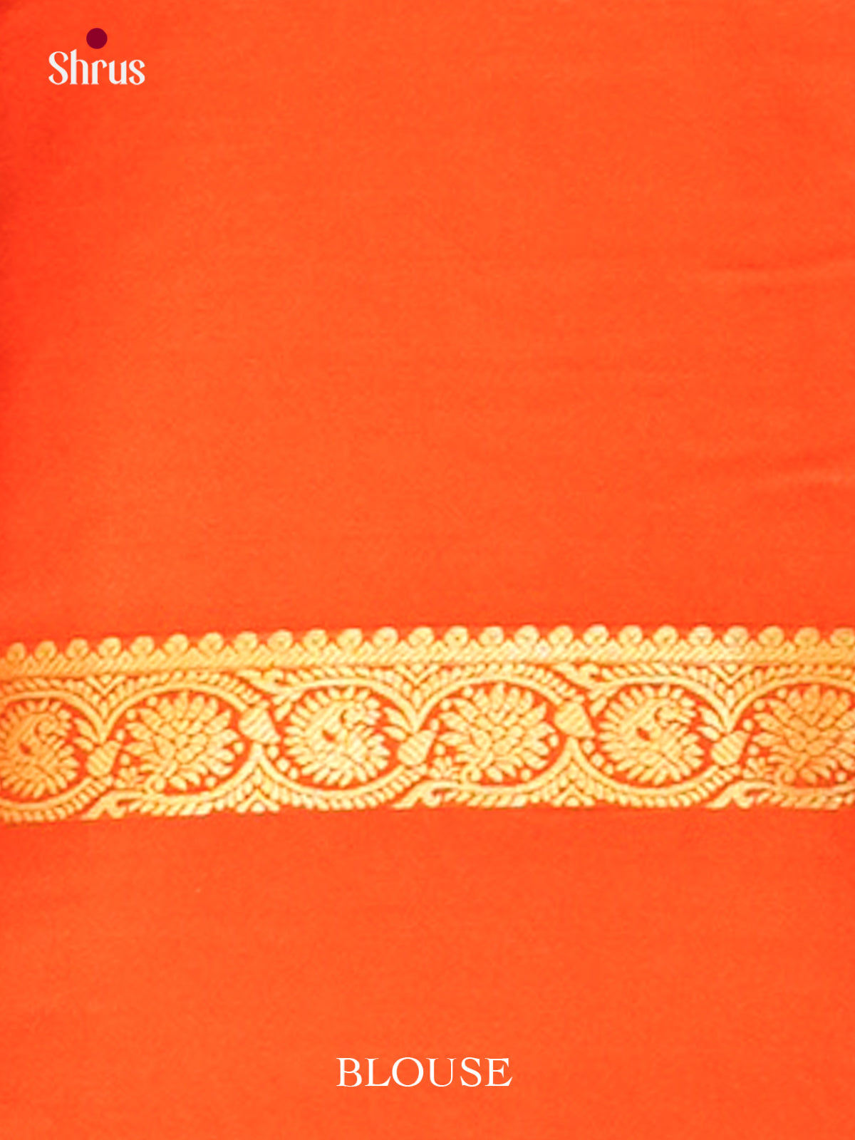 Pista Green Mysore Silk Saree with Floral Buttas | Orange Contrast Border