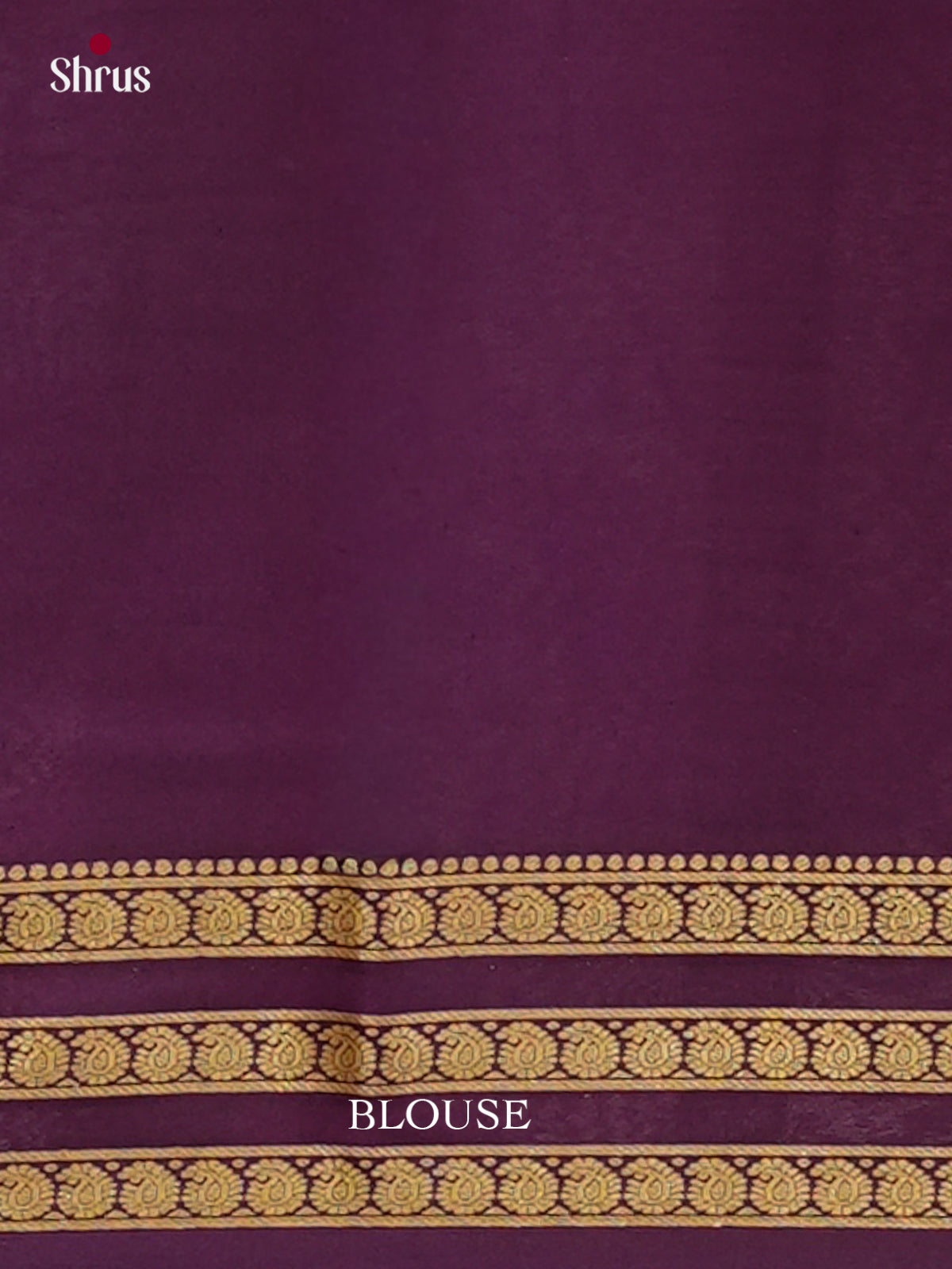 Cream Mysore Silk Saree | Violet Contrast Border