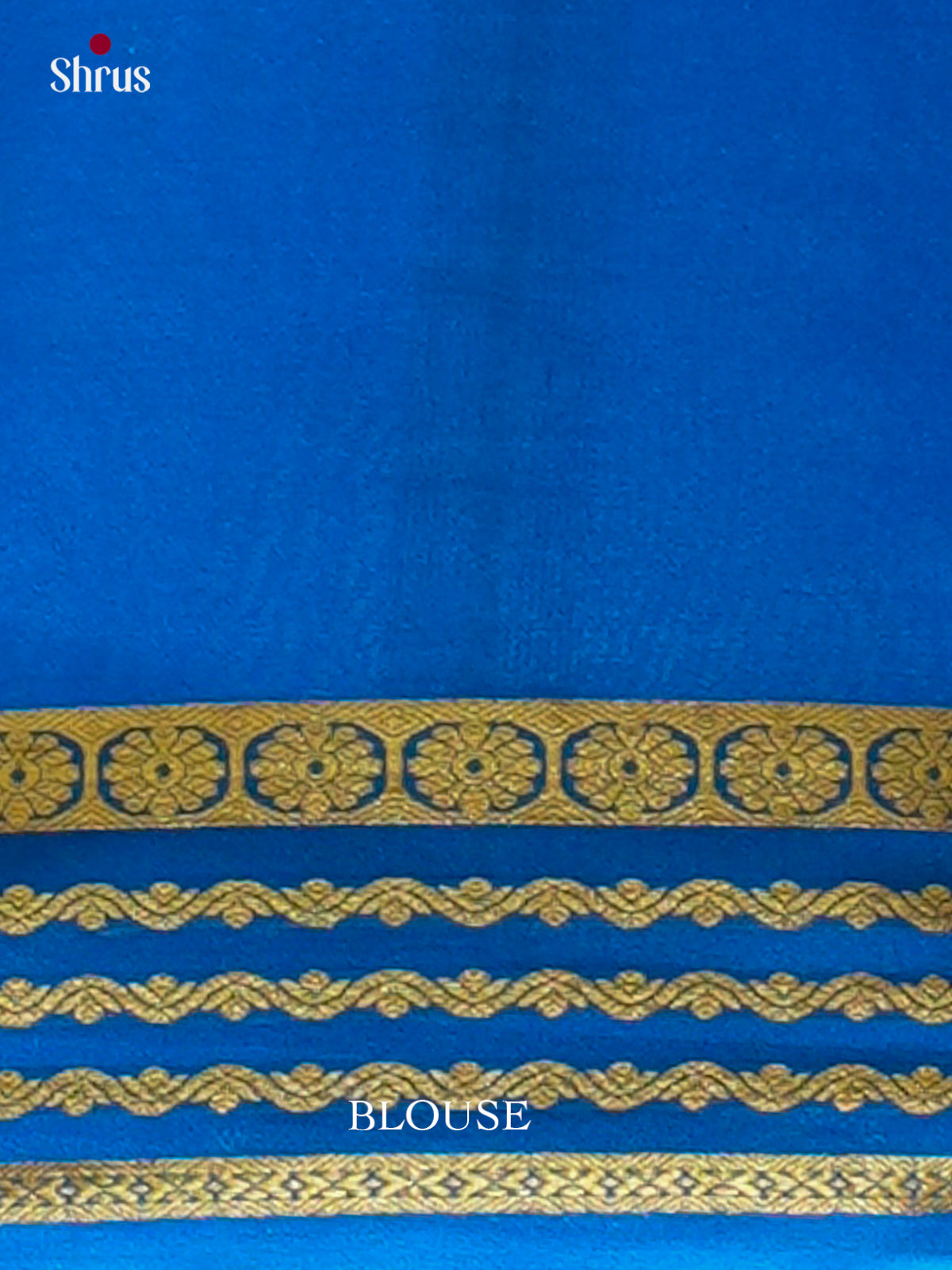 Royal Blue Mysore Silk Saree | Teal Blue Contrast Border