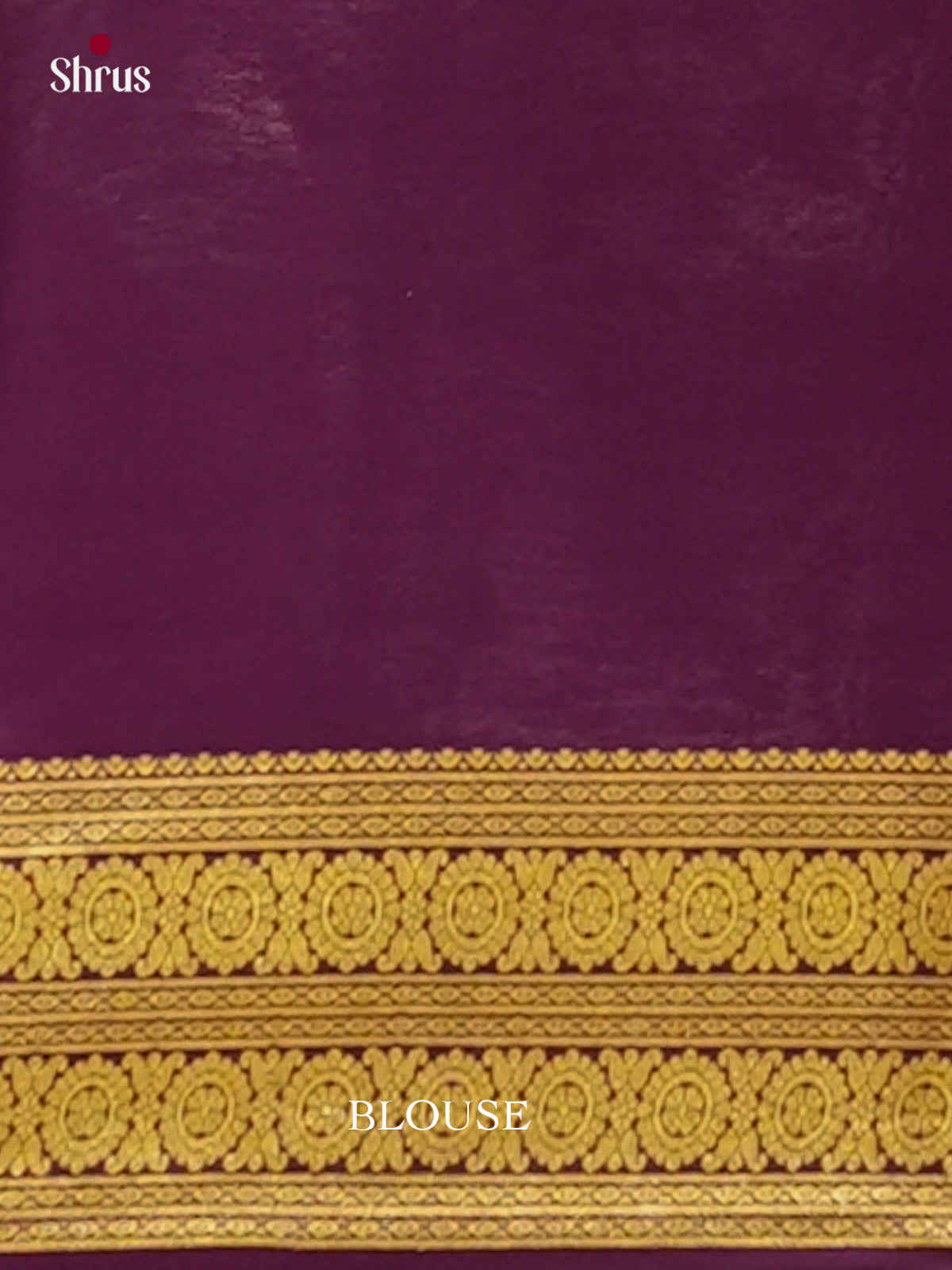 Mustard Mysore Silk Saree | Violet Contrast Border