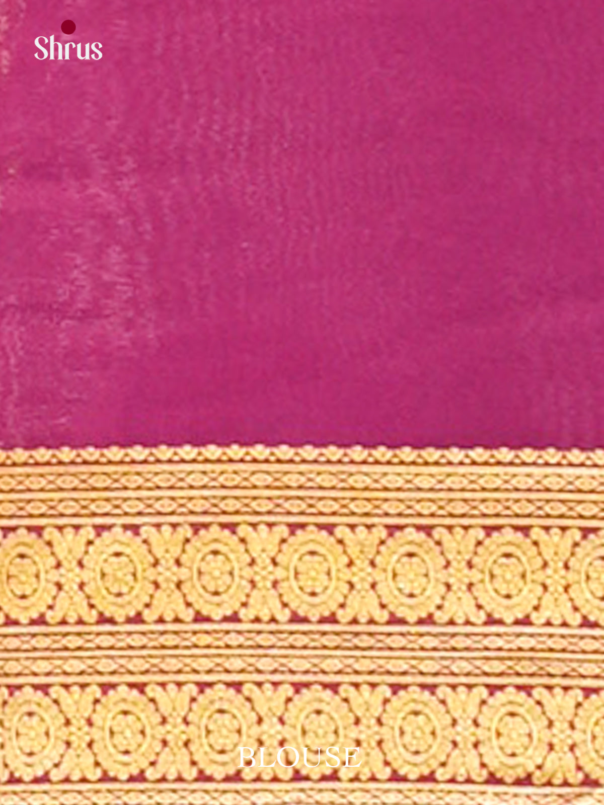 Cream Mysore Silk Saree | Pink Contrast Border