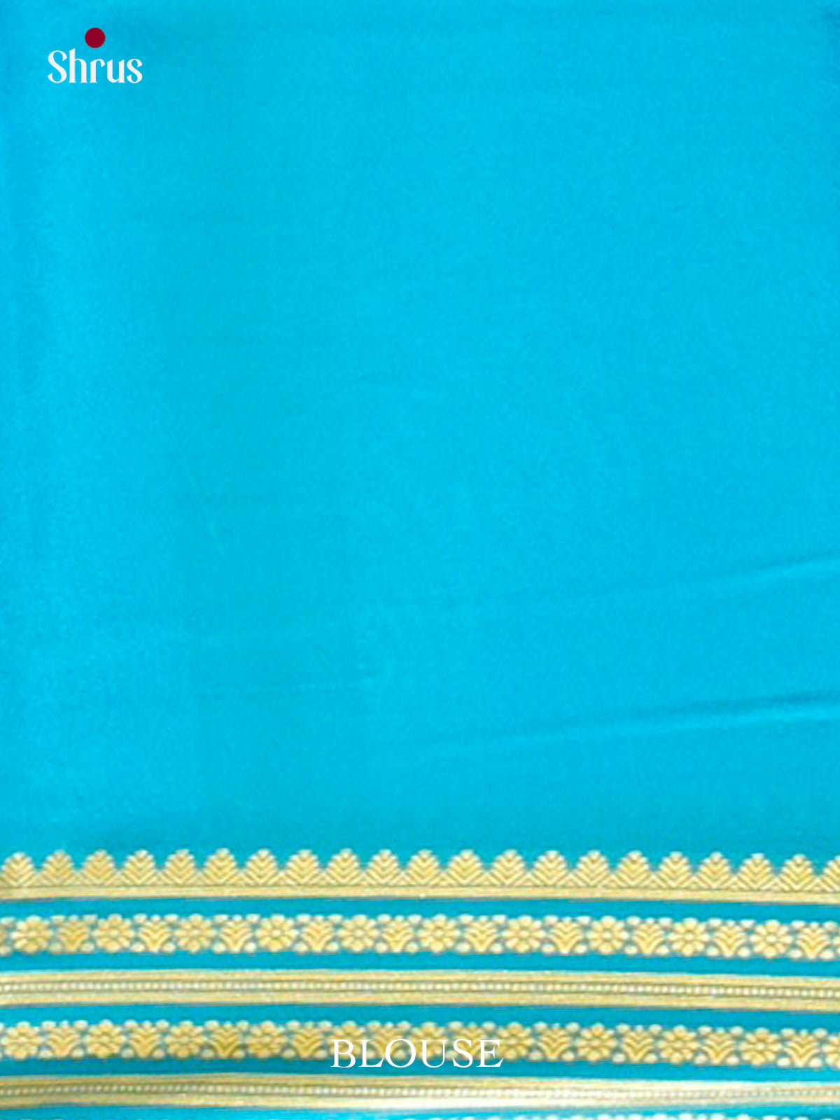 Royal Blue Mysore Silk Saree | Teal Blue Contrast Border — EGS02099