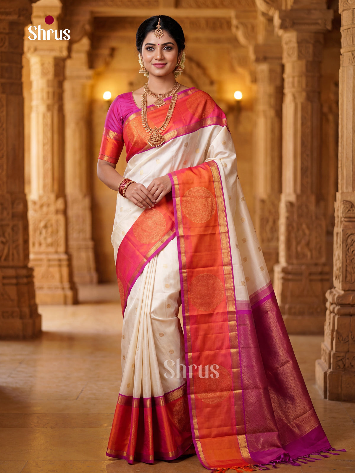 Kanchipuram silk Saree - EGS03373