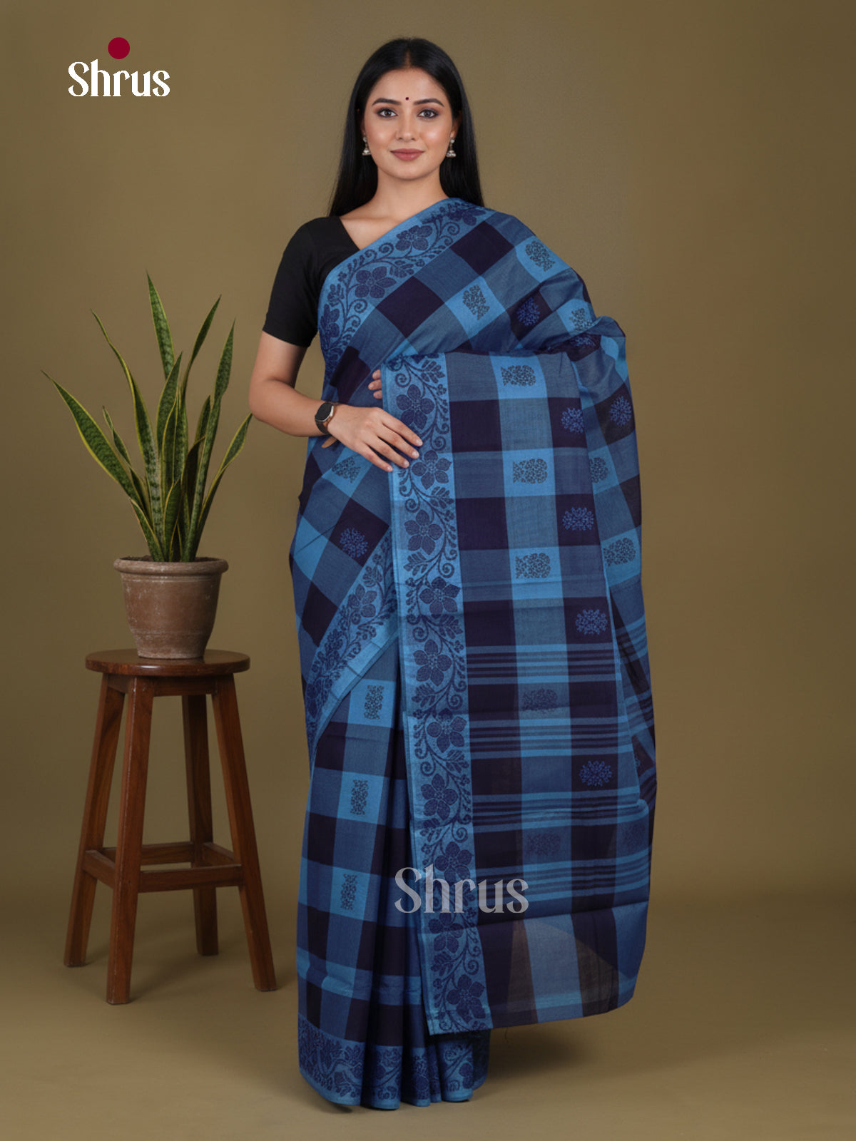 Chettinad Cotton Saree - EGS06041 - Shop on Shrus.com