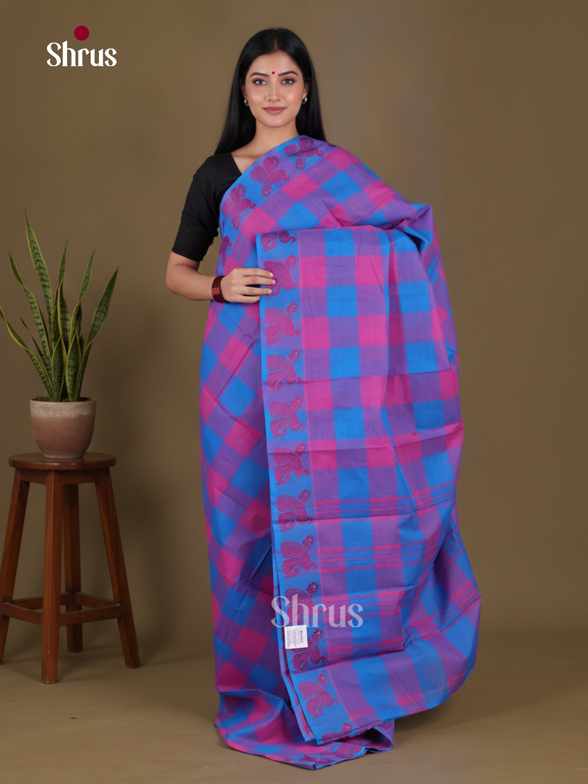 Chettinad Cotton Saree - EGS07005 - Shop on Shrus.com