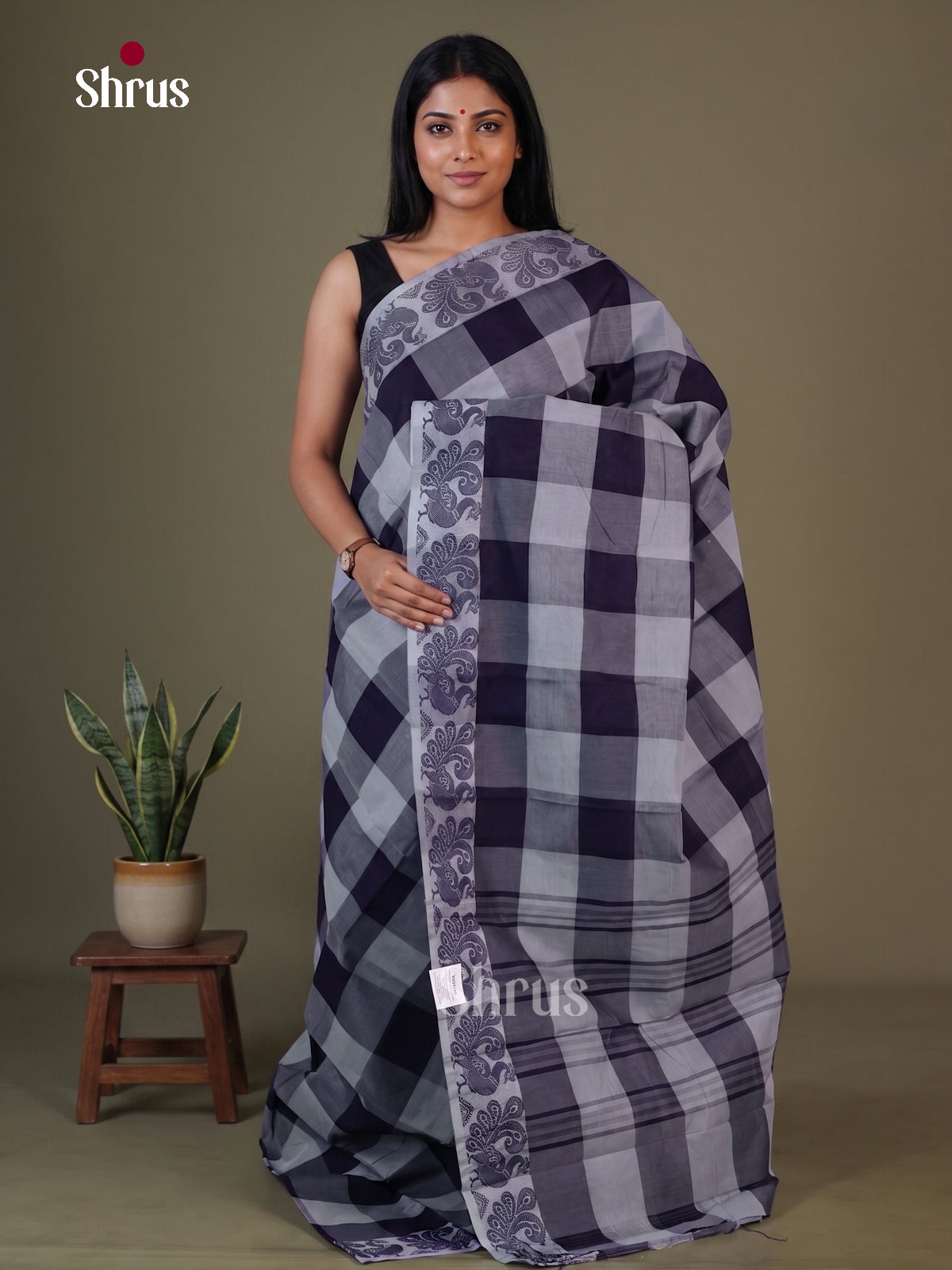 Chettinad Cotton Saree - EGS07007 - Shop on Shrus.com