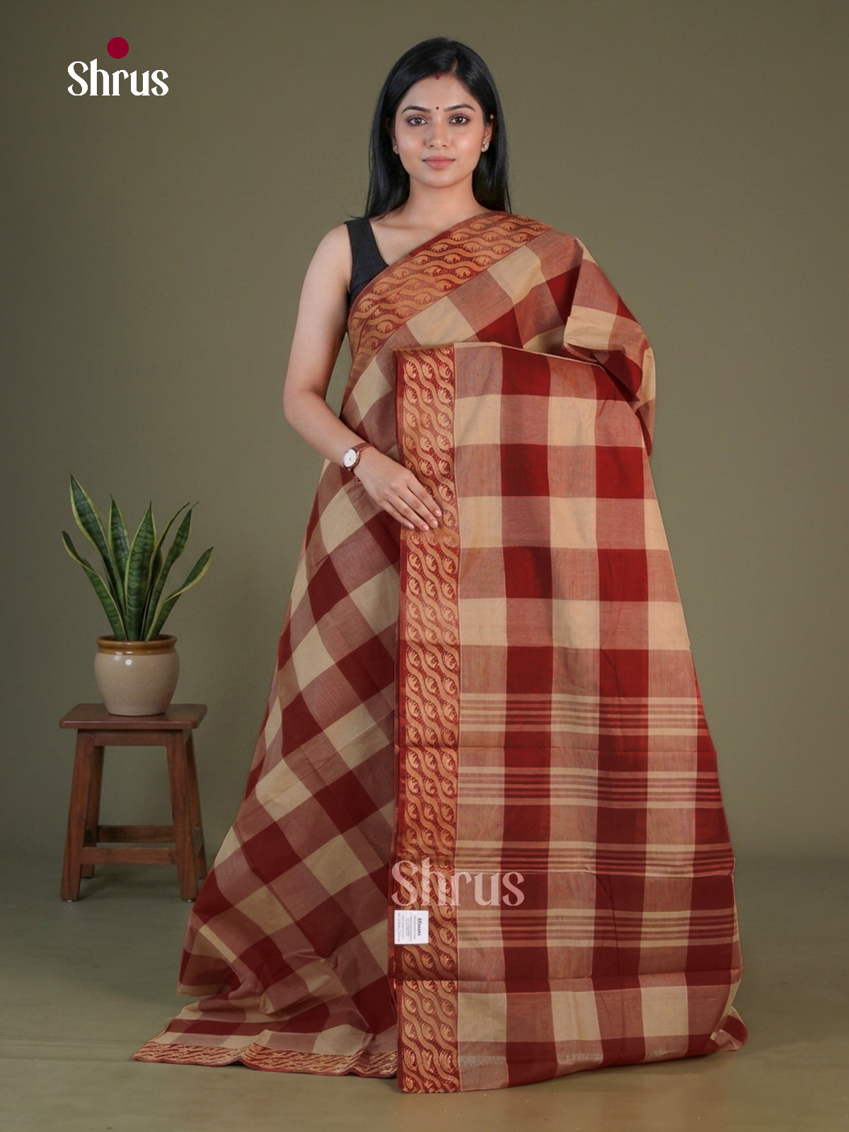 Chettinad Cotton Saree - EGS07009 - Shop on Shrus.com
