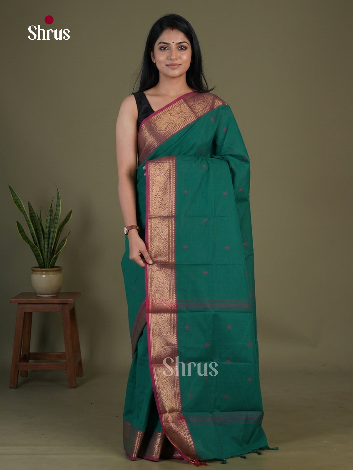 Chettinad Cotton Saree - EGS09032 - Shop on Shrus.com