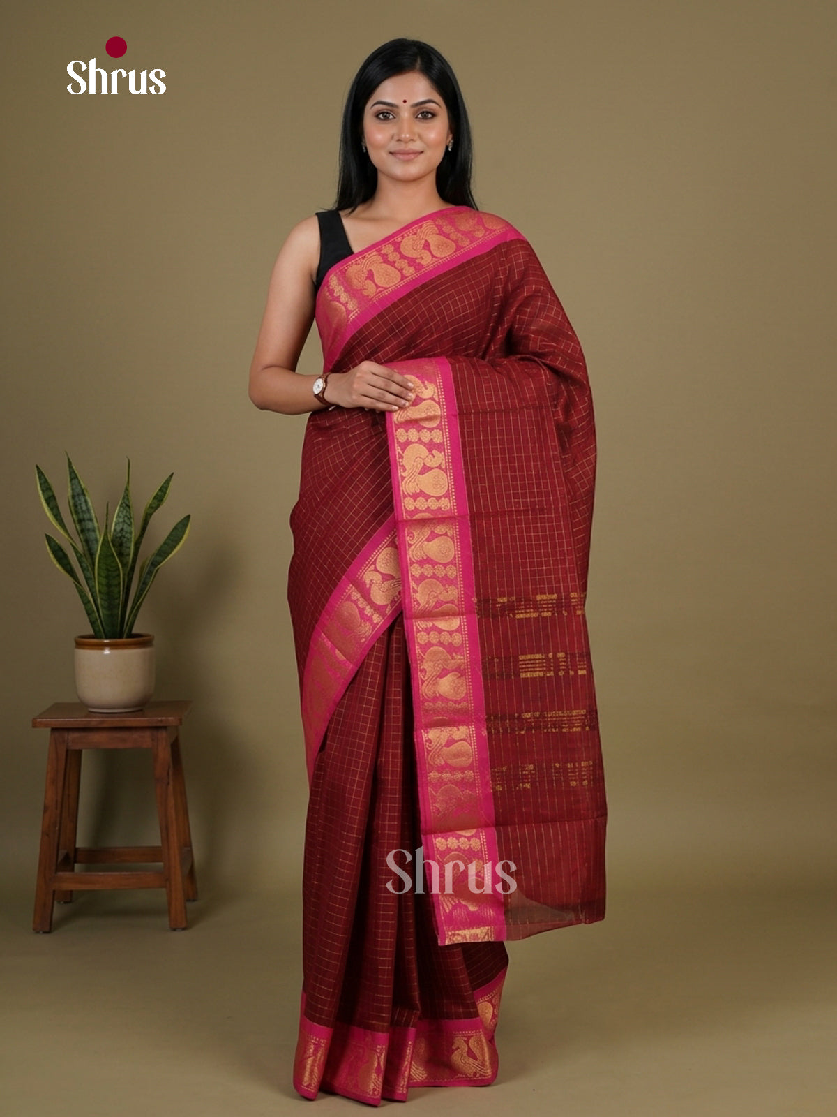 Sungudi Cotton Saree - EGS09048