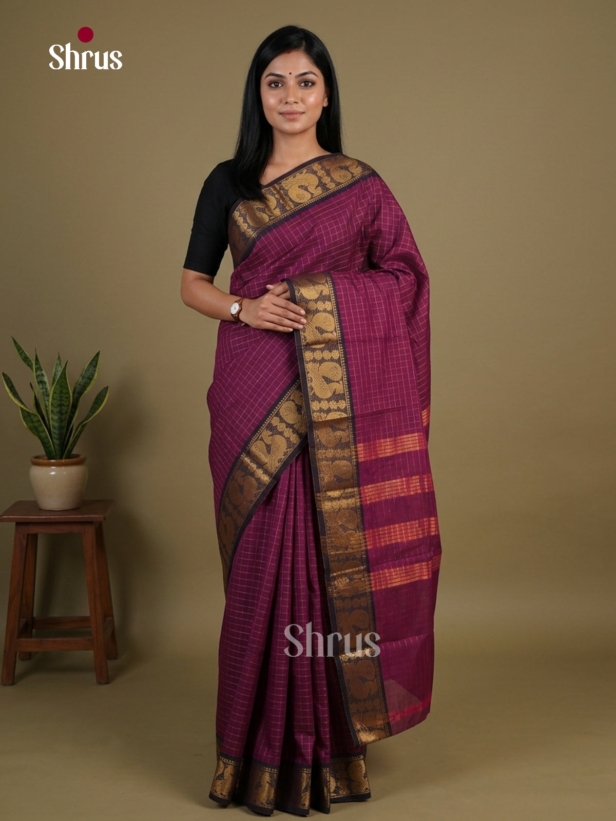 Sungudi Cotton Saree - EGS09055